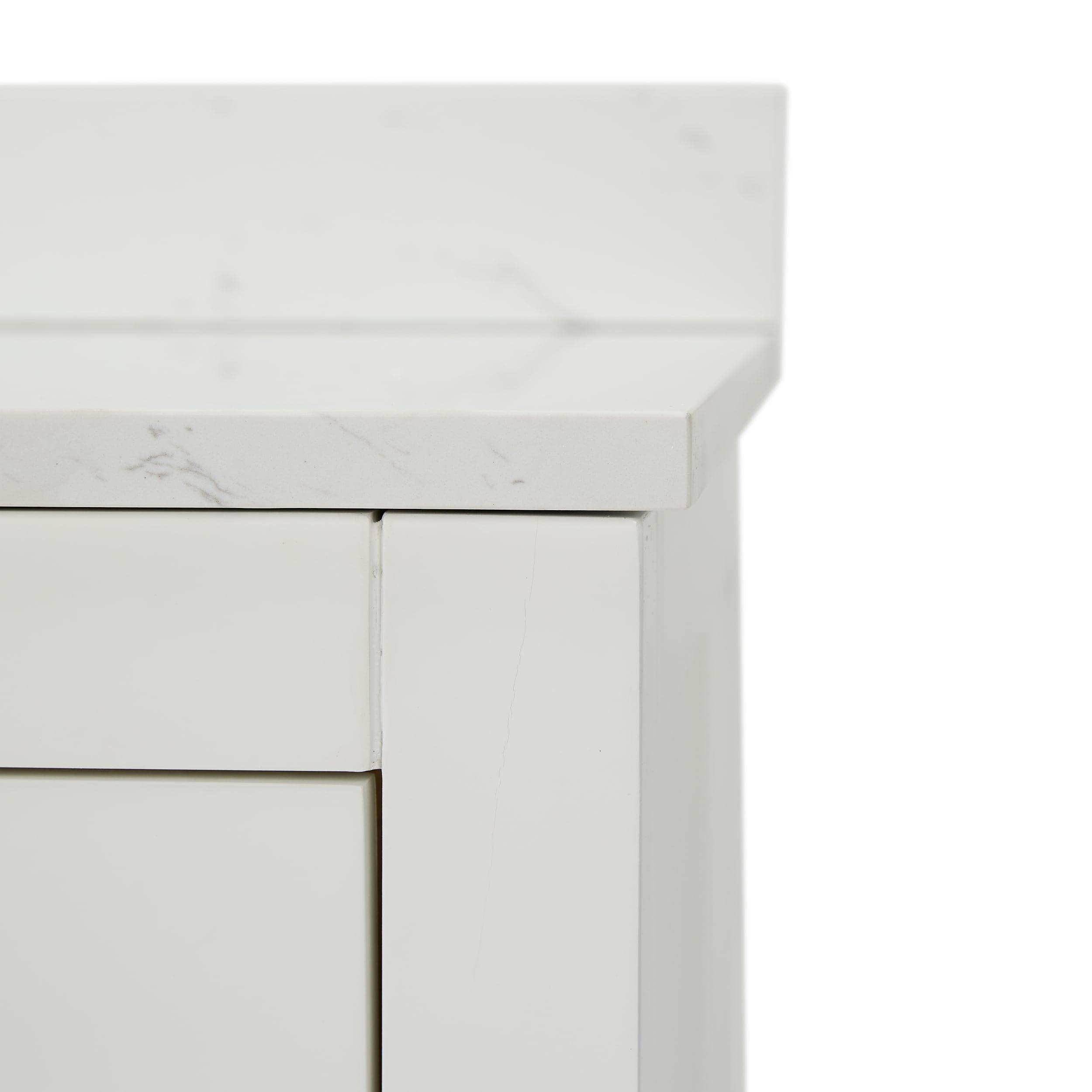 Beckett 60" Freestanding Single Bathroom Vanity with Cultured Marble Top