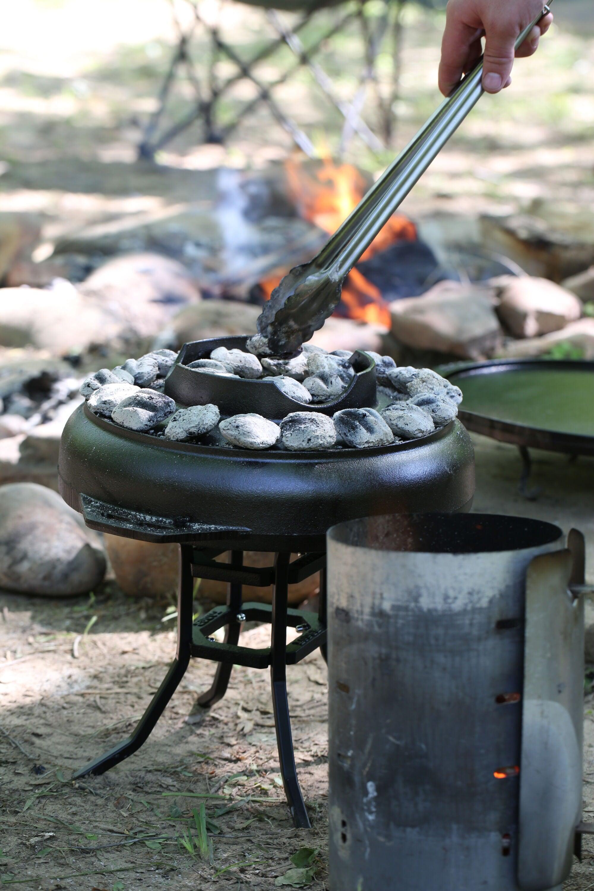 Lodge 13.75" x 1.50" Cast Iron Fire Pit with Cook Stand