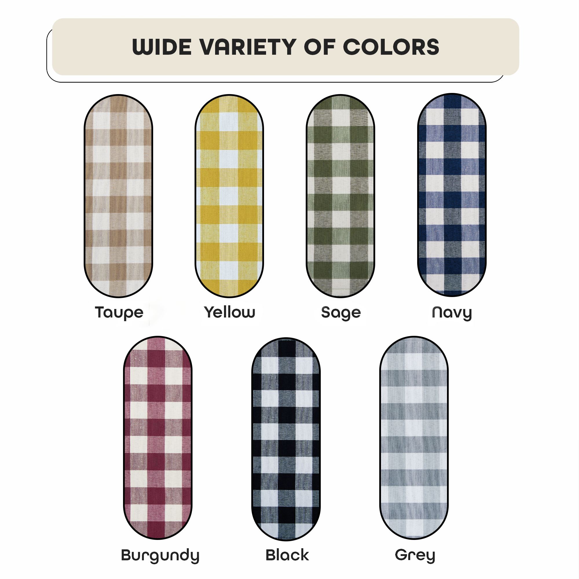 Buffalo Black Plaid Modern Window Curtain Panel : 42" x 63" Tie Up Shade - Single