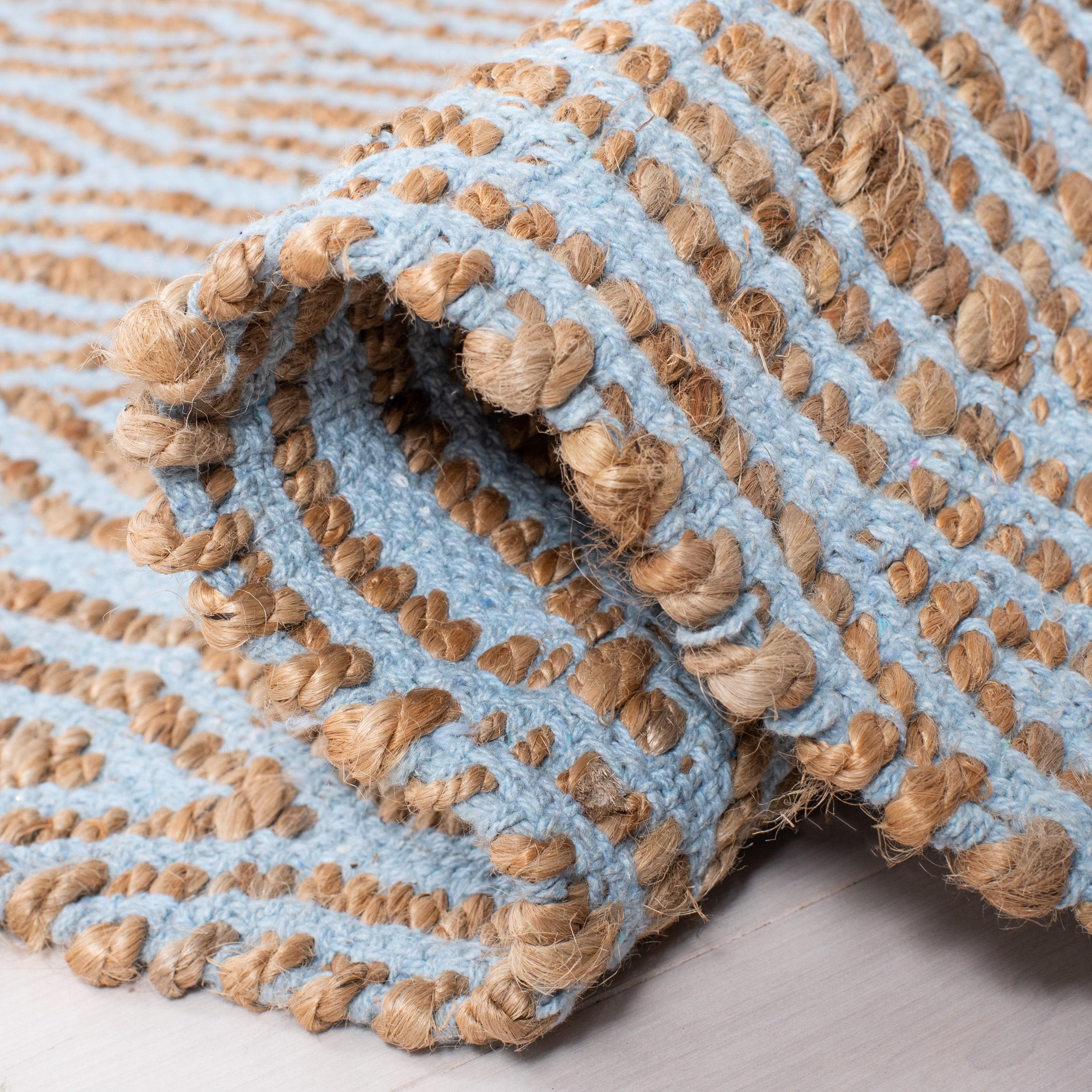 Safavieh Bourne Hand Woven 80% Jute, 20% Cotton Geometric Rug