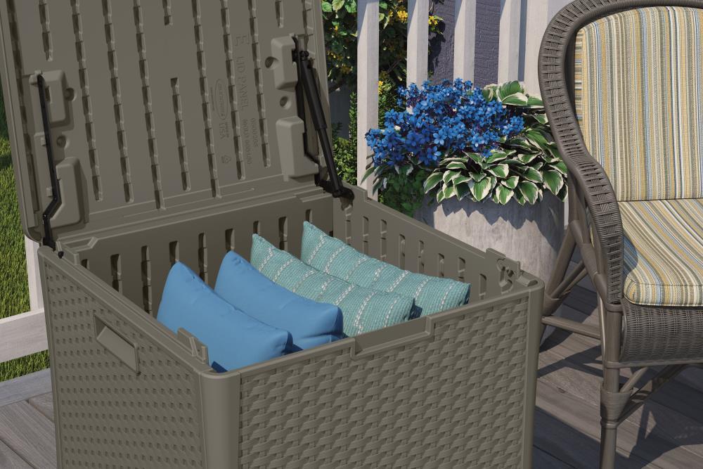 Suncast Suncast 26.75'' W 60 Gallons Water Resistant Resin Lockable Deck Box