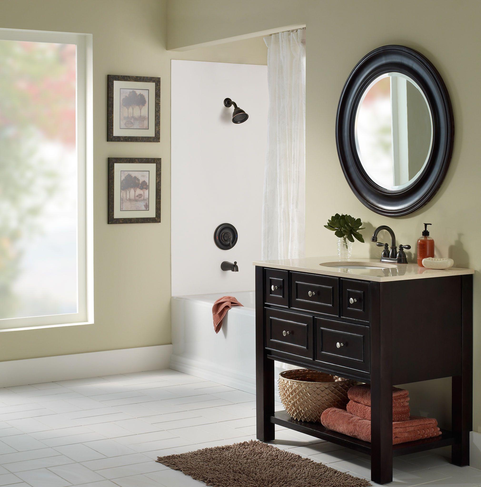 Caldwell High Arc 8-inch Mediterranean Bronze Bathroom Faucet