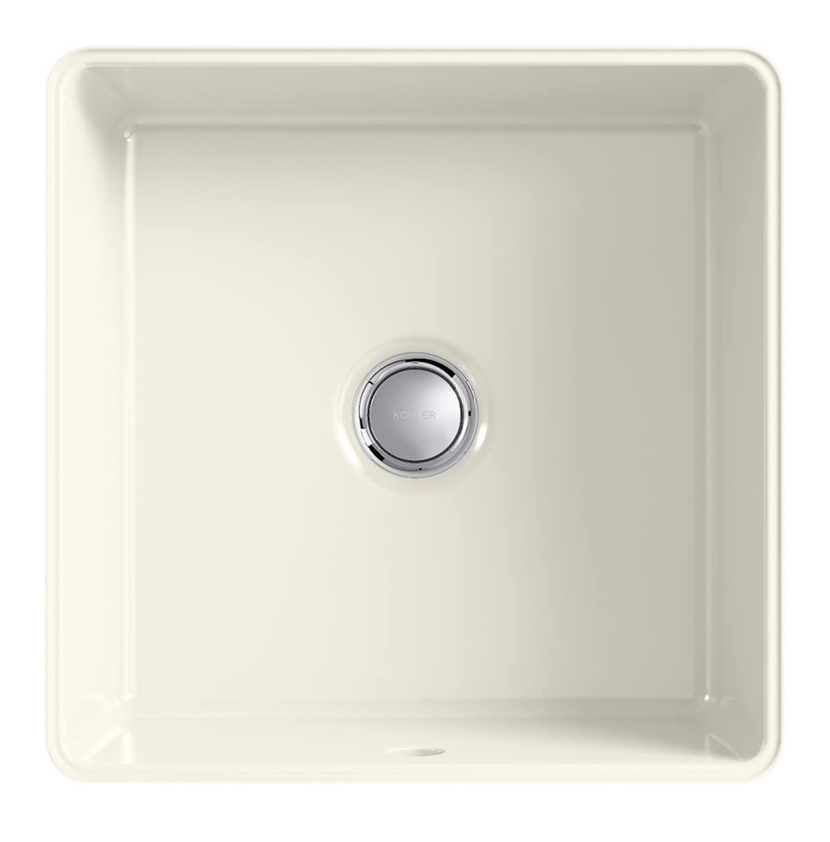 Verticyl Vitreous China Square Undermount Bathroom Sink with Overflow