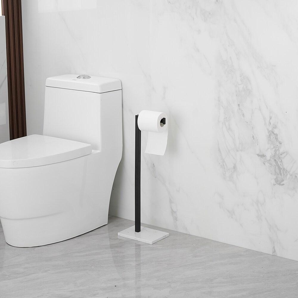 Free Standing Toilet Paper Holder with Weighted Base