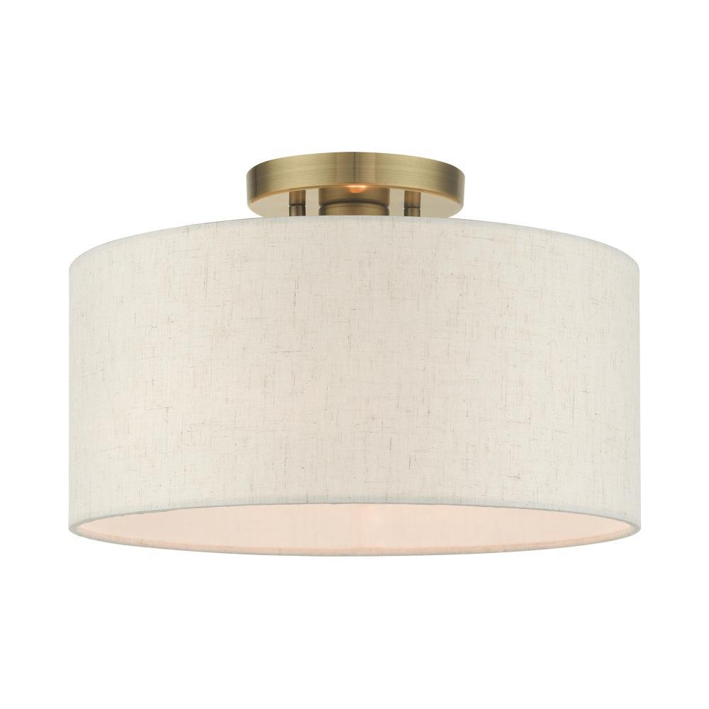 Darian Fabric Semi Flush Mount