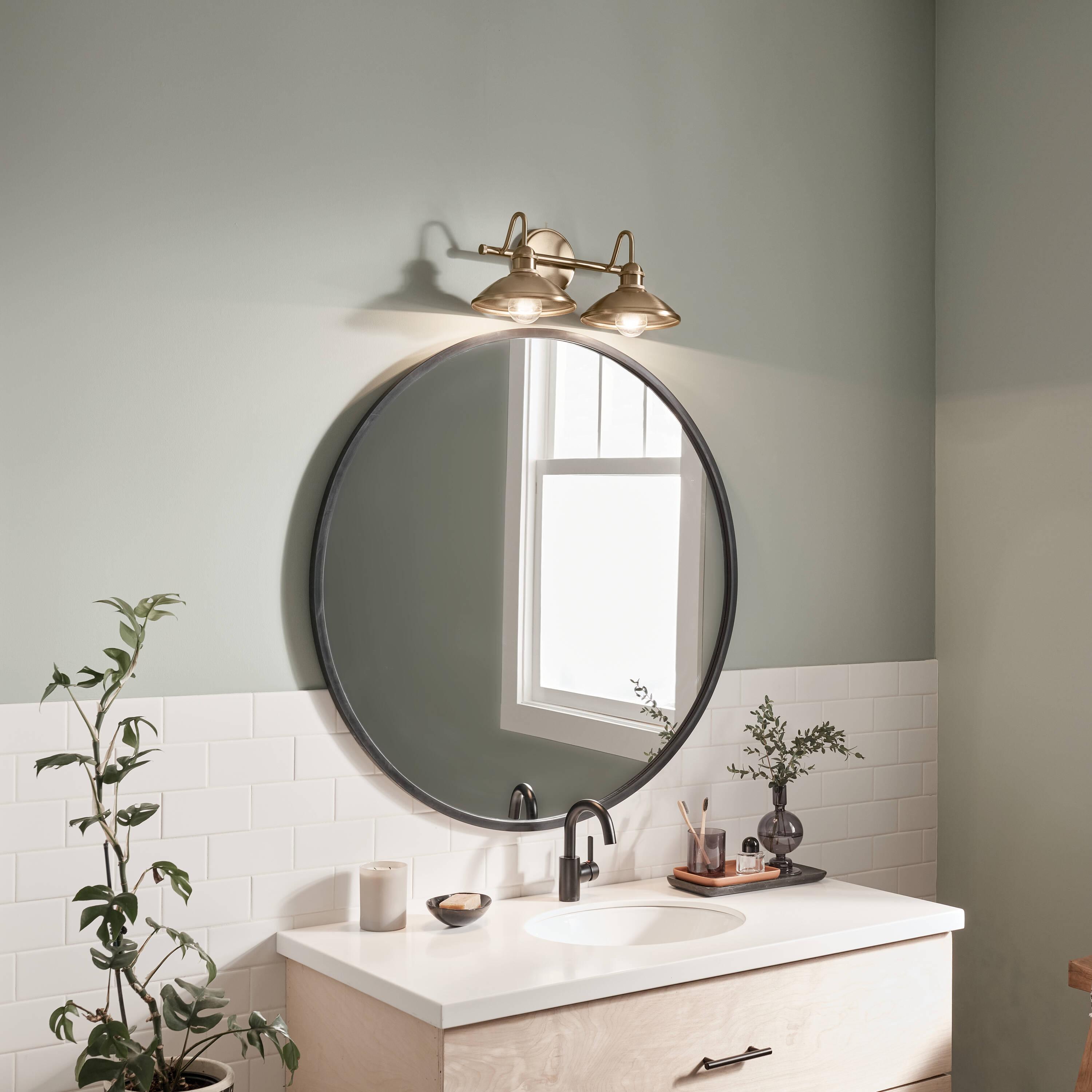 Kichler Lighting Clyde 2 - Light Vanity in  Champagne Bronze