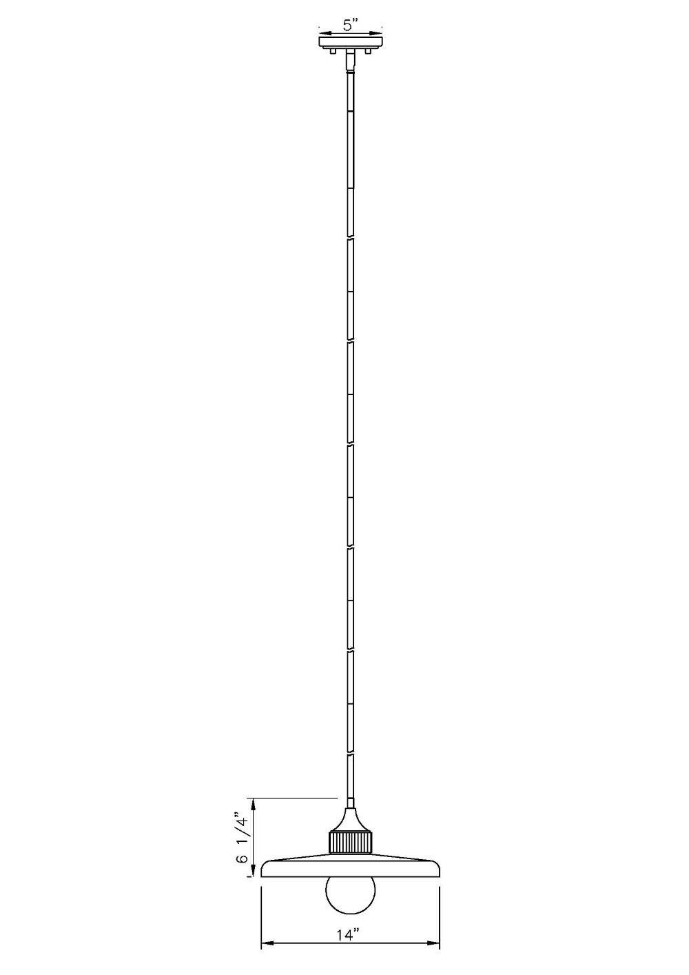 Z-Lite Paloma 1 - Light Pendant in  Brushed Nickel