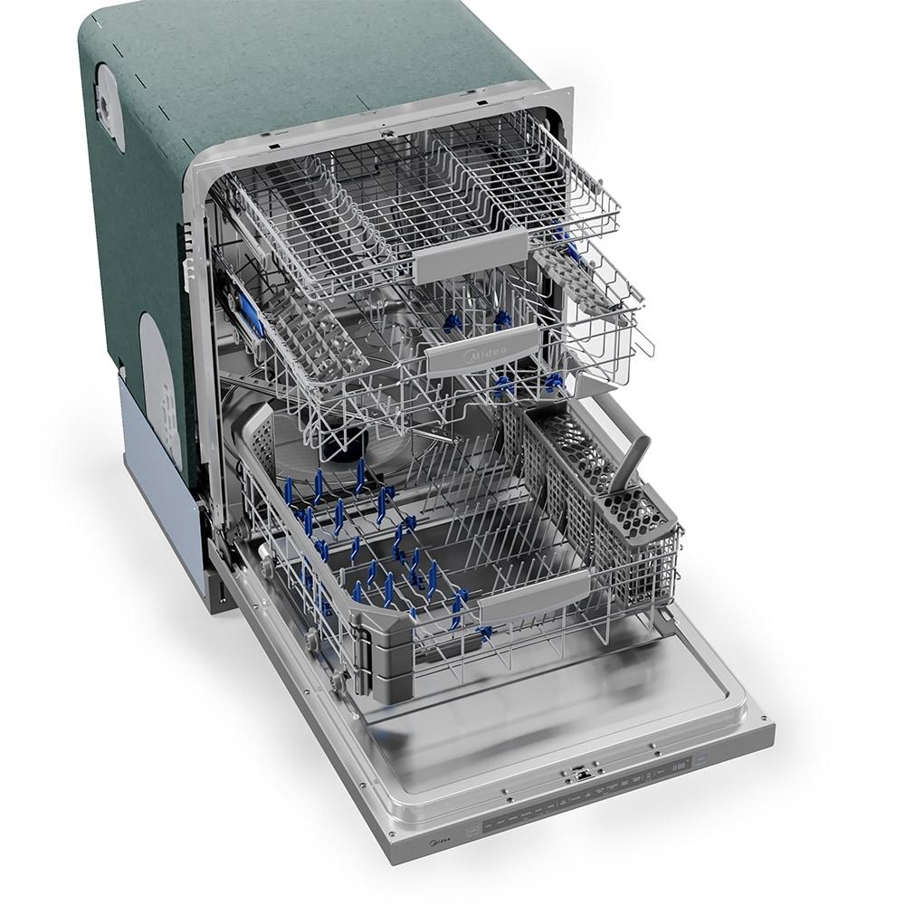Midea Ultra-Quiet, Built-in dishwasher with Wi-Fi and Targeted Wash Zones, MDT24P5AST, Stainless Steel