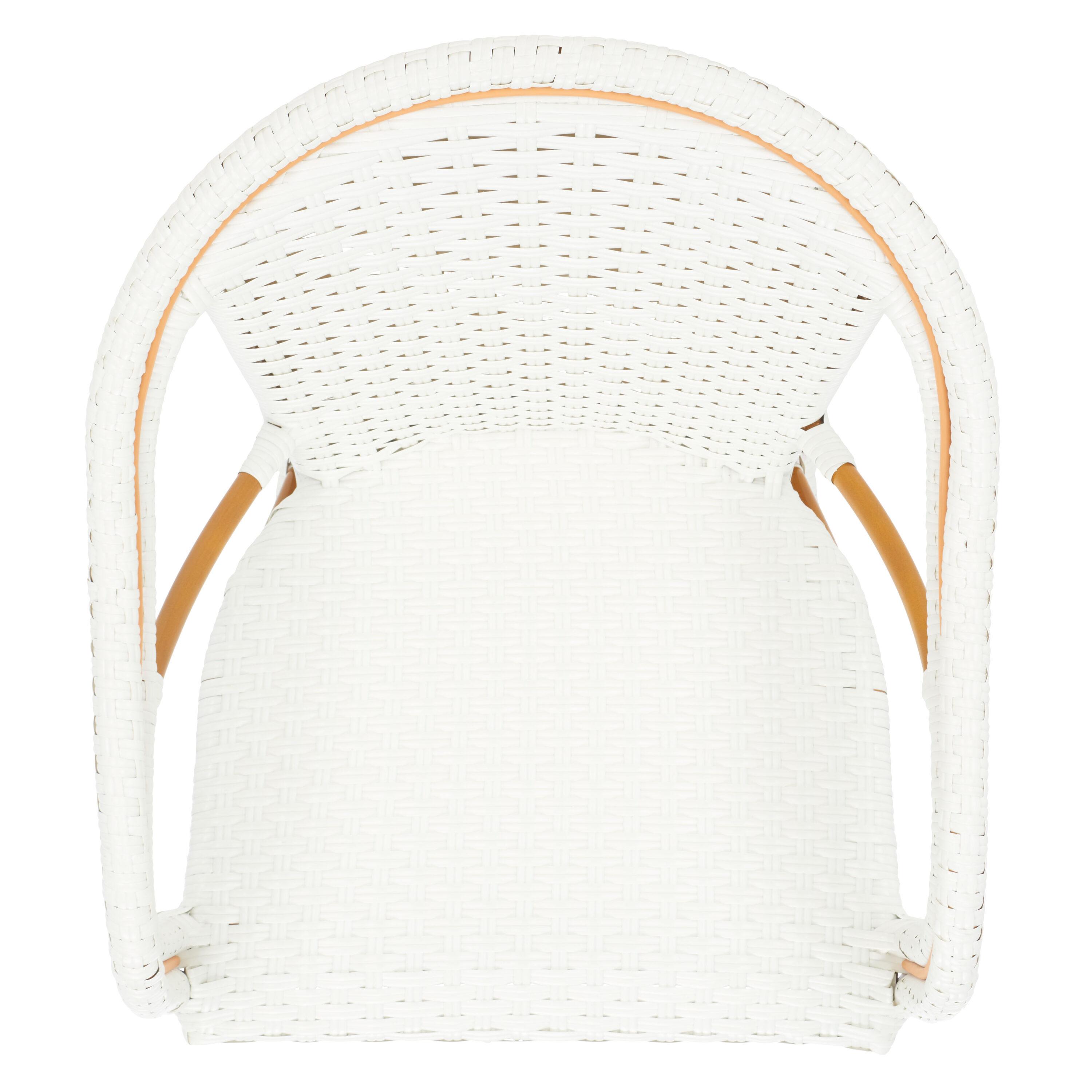 California Counter Stool With Arms - Indoor/Outdoor - PAT7533 - White - Safavieh