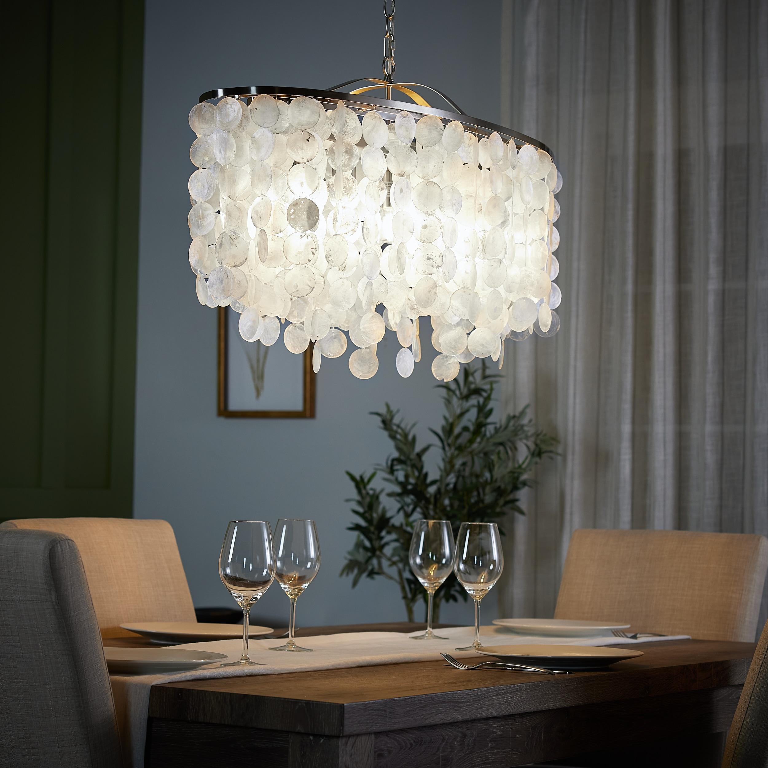 Vaxcel Elsa 5 - Light Pendant in  Satin Nickel