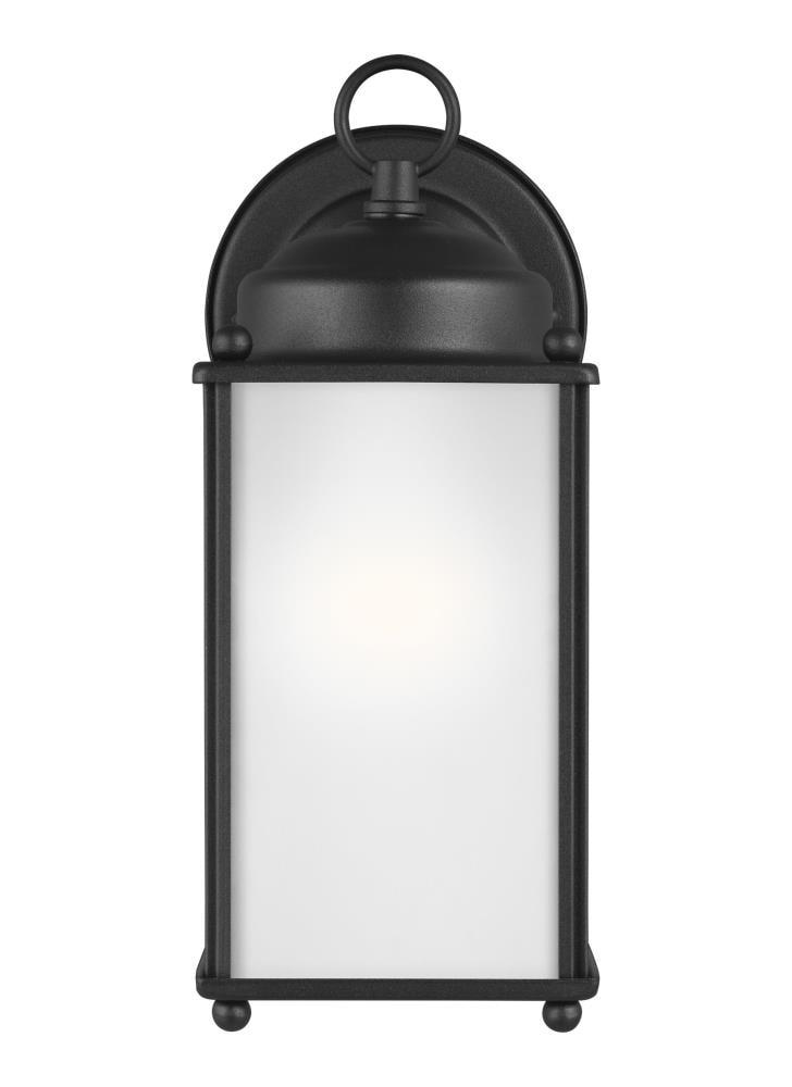 New Castle 1-Light Black Outdoor Wall Lantern