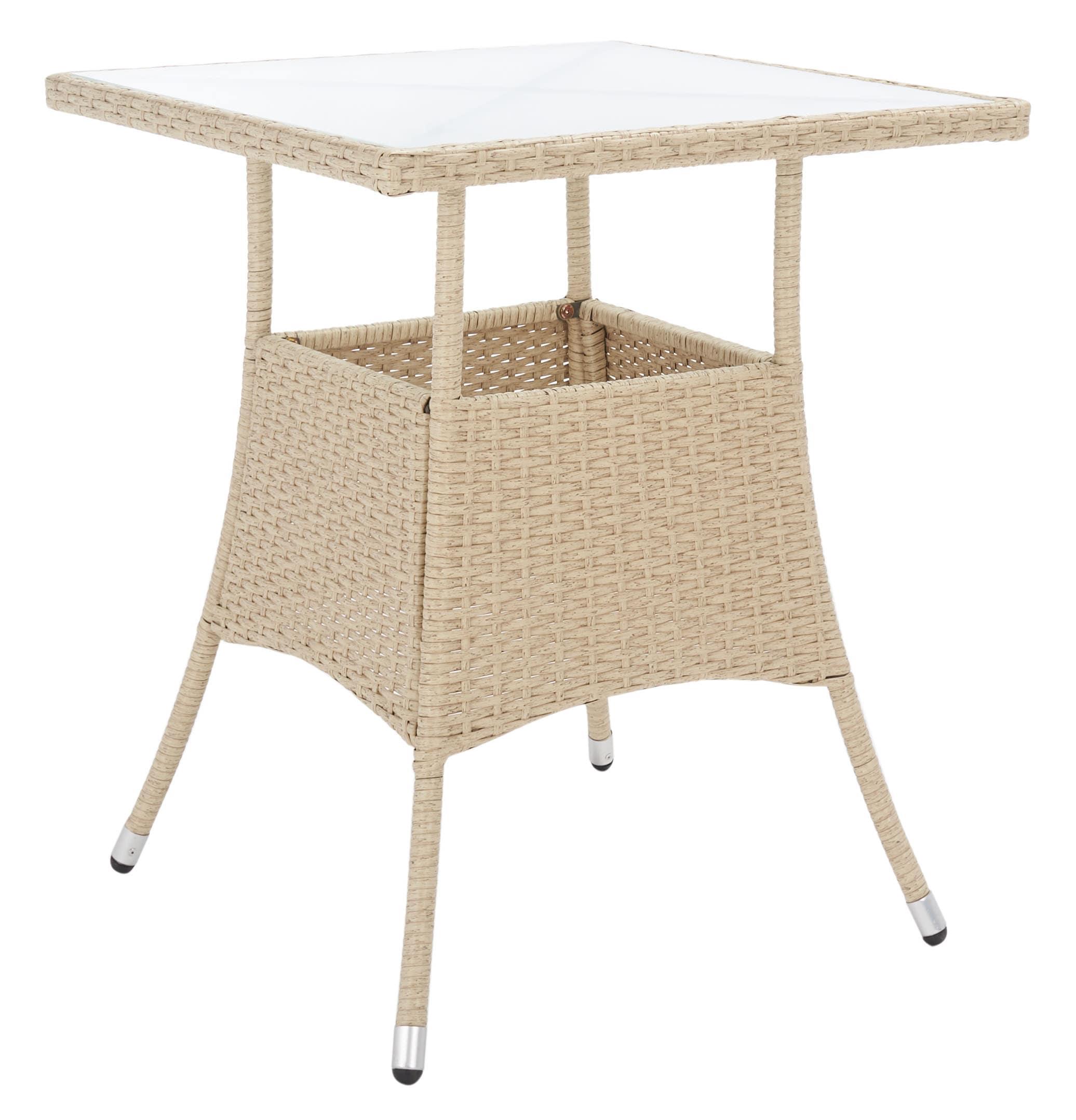 Laban Bistro Set - Outdoor - PAT7718 - Beige/White - Safavieh