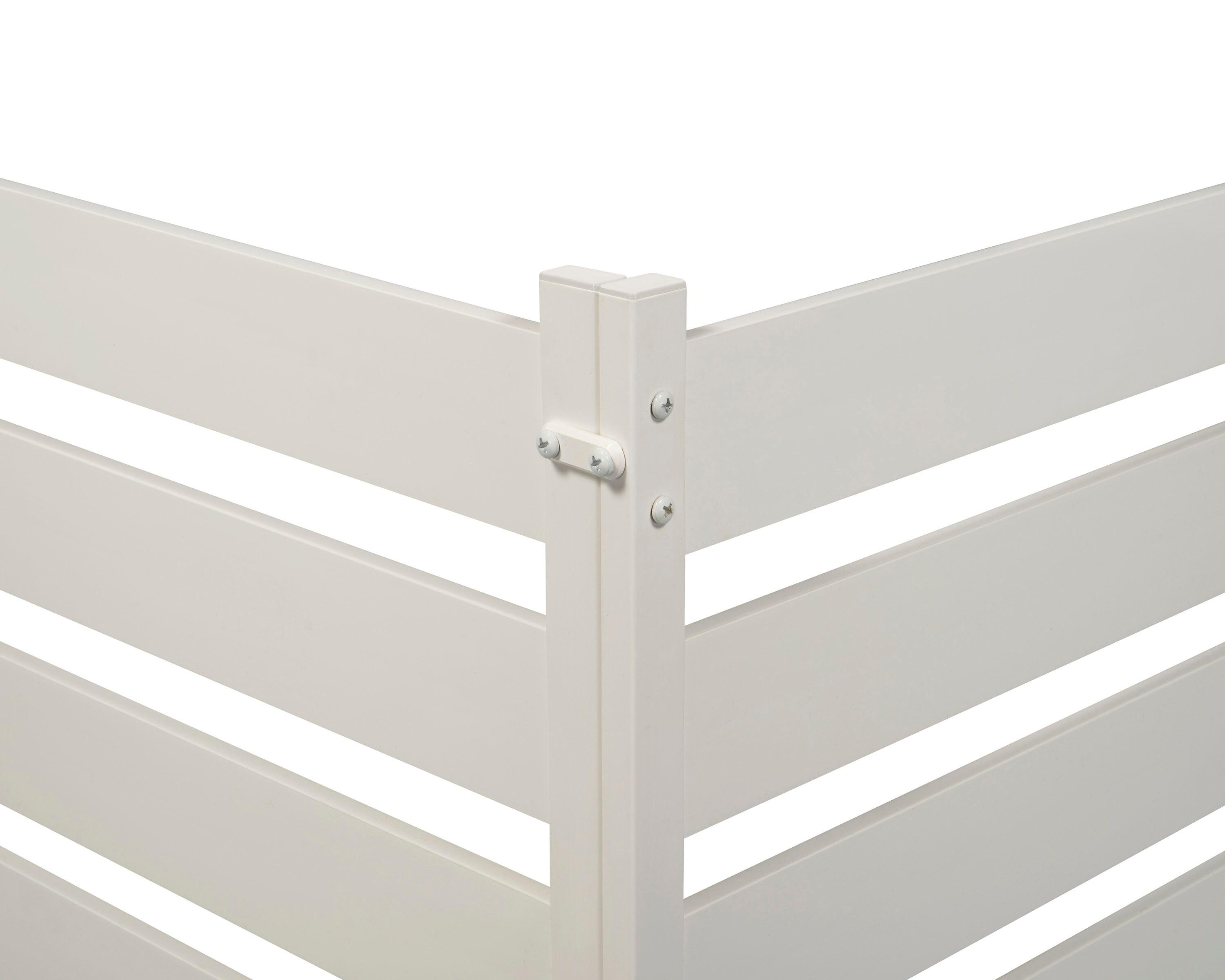 Zippity Outdoor Products 26in H x 24in W (3 Panels) No Dig Zippity Maui Fence Kit, Charcoal Color WoodTek Vinyl Fence Panel, Temporary Outdoor Border for Garden, Easy Install DIY Fence for Backyard, Patio, & Deck, ZP19066