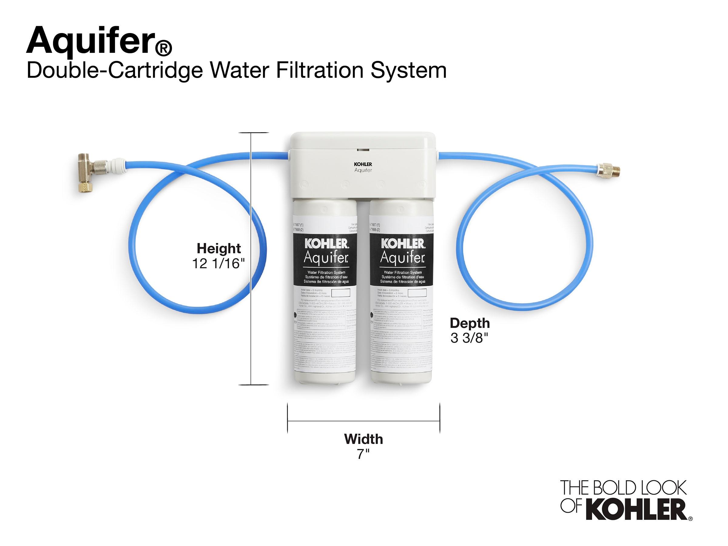 Aquifer Double-Cartridge Water Filtration System