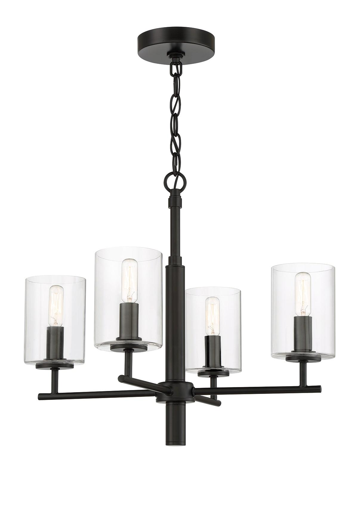 Craftmade Lighting Hailie 4 - Light Chandelier in  Flat Black