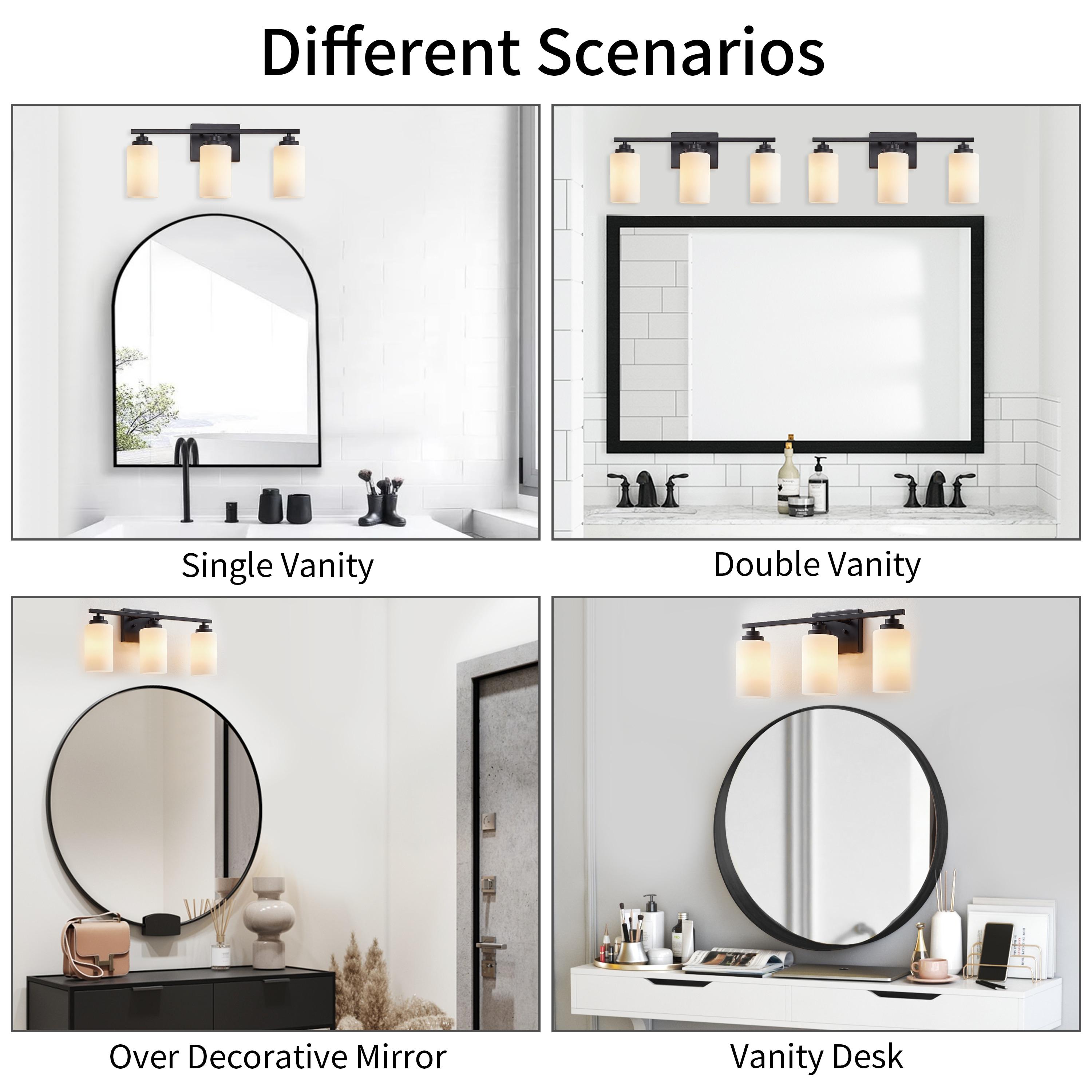 Kawoti Vanity Light With Frosted White Glass