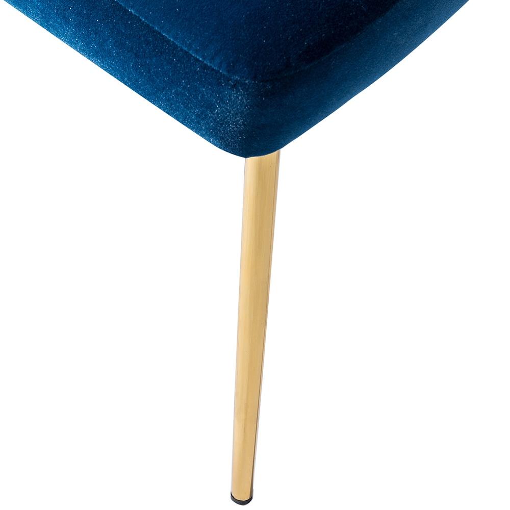 STCKJXX Velvet Dining Chair  Cute Armless Accent Chair Living Room Chair with Golden Legs  Mid Century Modern Upholstered Side Chair for Kitchen Vanity  Fuchsia