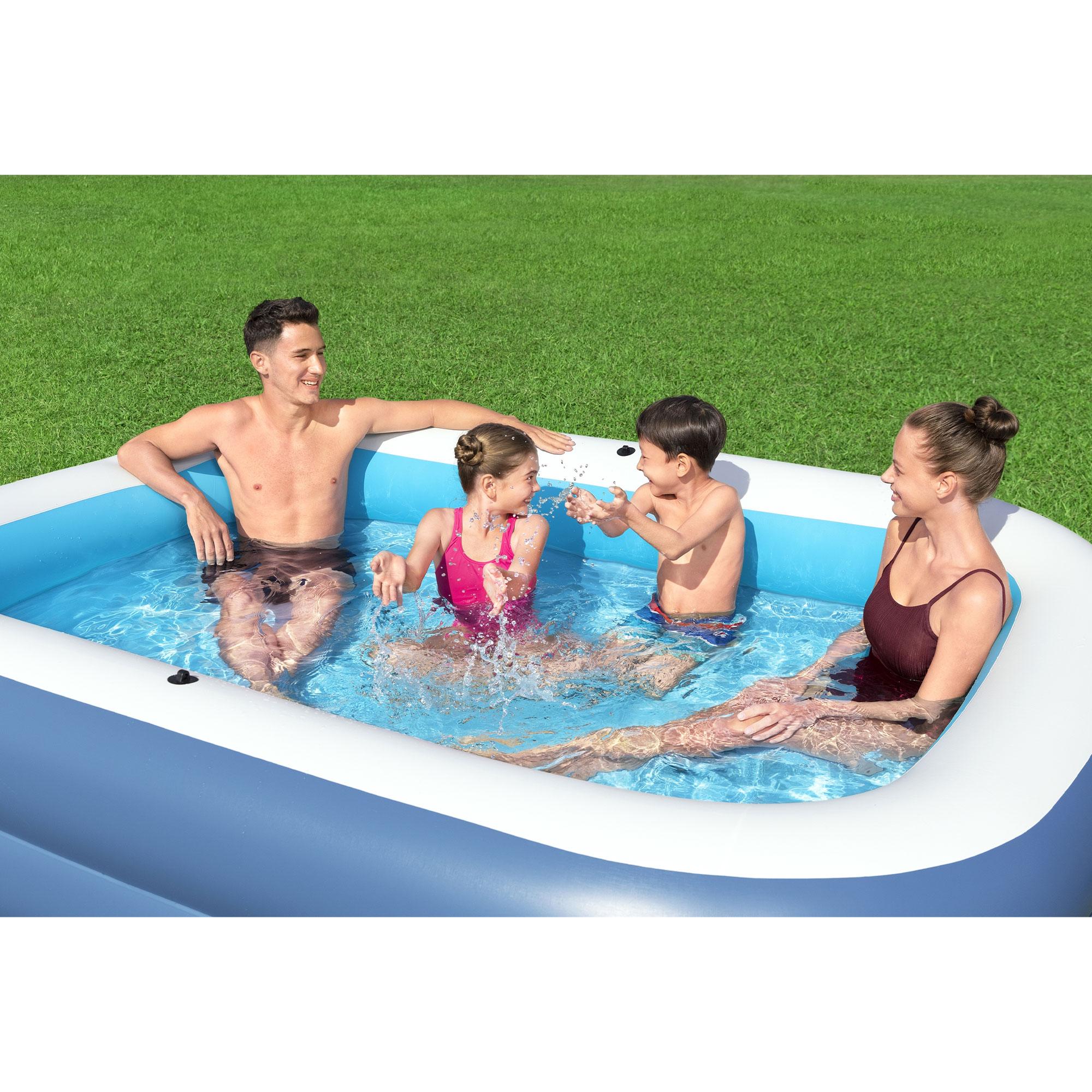 Bestway Plastic Rectangle Inflatable Pool 55'' H x 70'' W x 100'' L