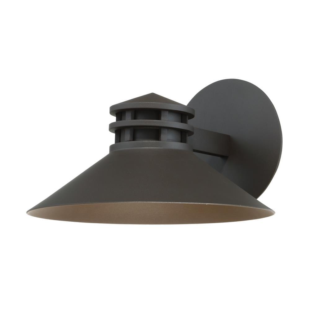 Sodor 1-Light Dimmable LED Outdoor Sconce in Bronze