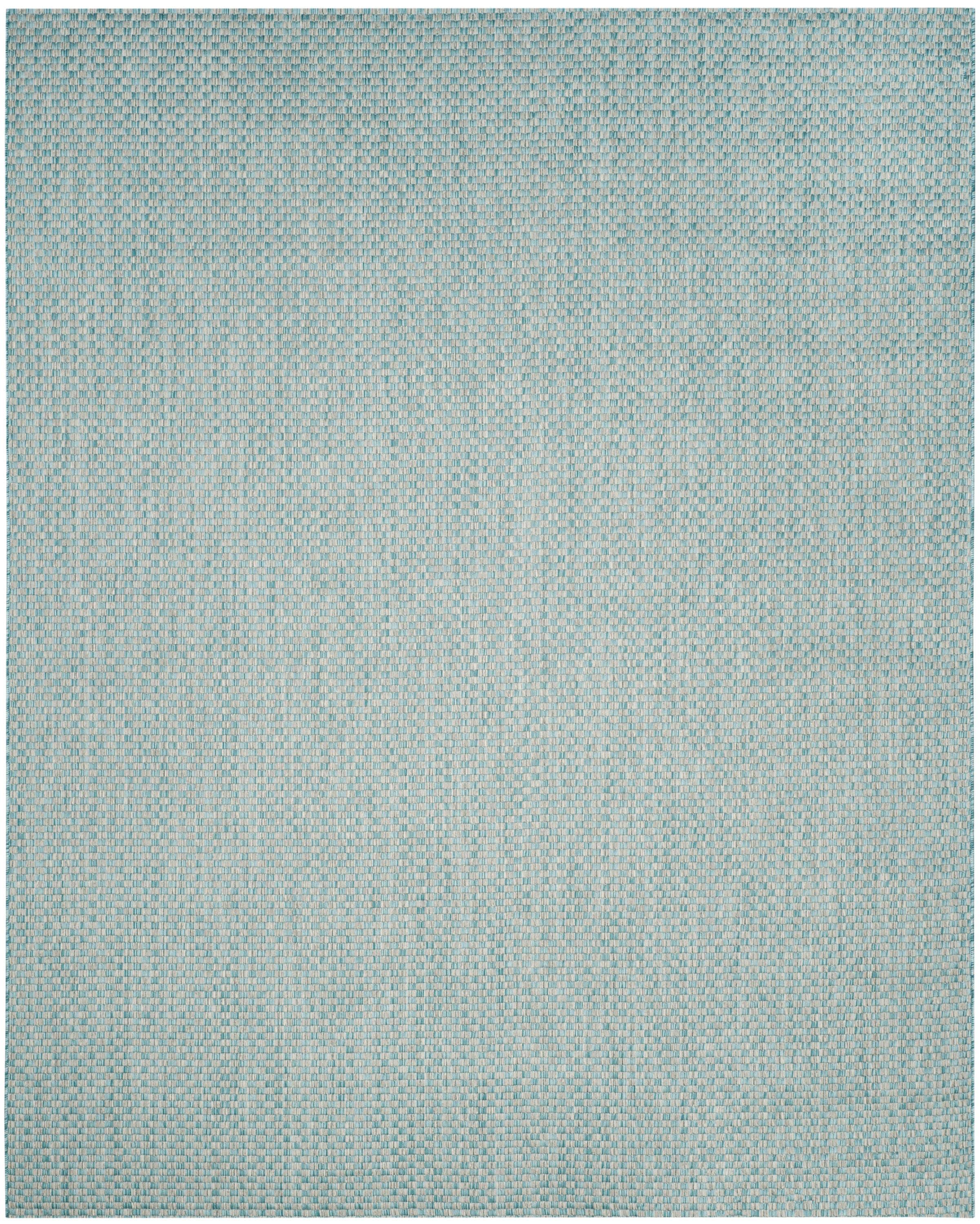 Courtyard CY8653 Power Loomed Indoor and Outdoor Area Rug - Light Blue/Light Grey - 8'x11' - Safavieh