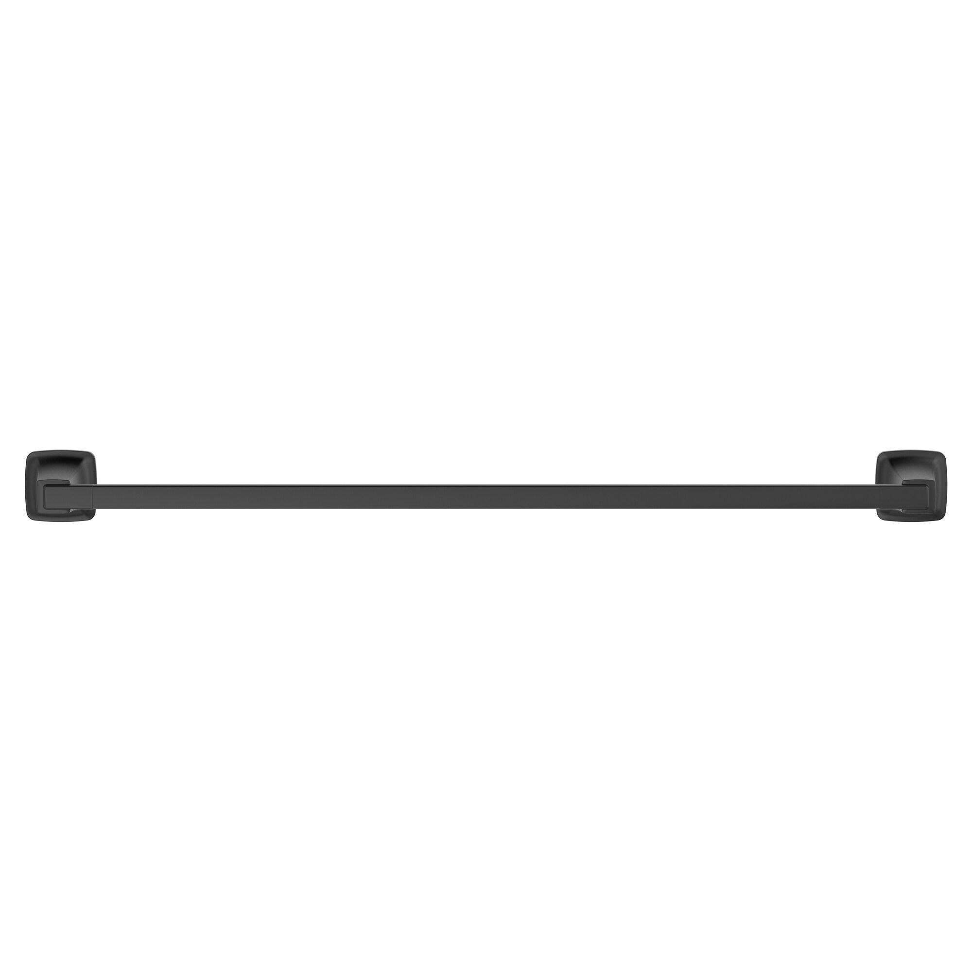 American Standard Townsend 24-in Matte Black Wall Mount Single Towel Bar