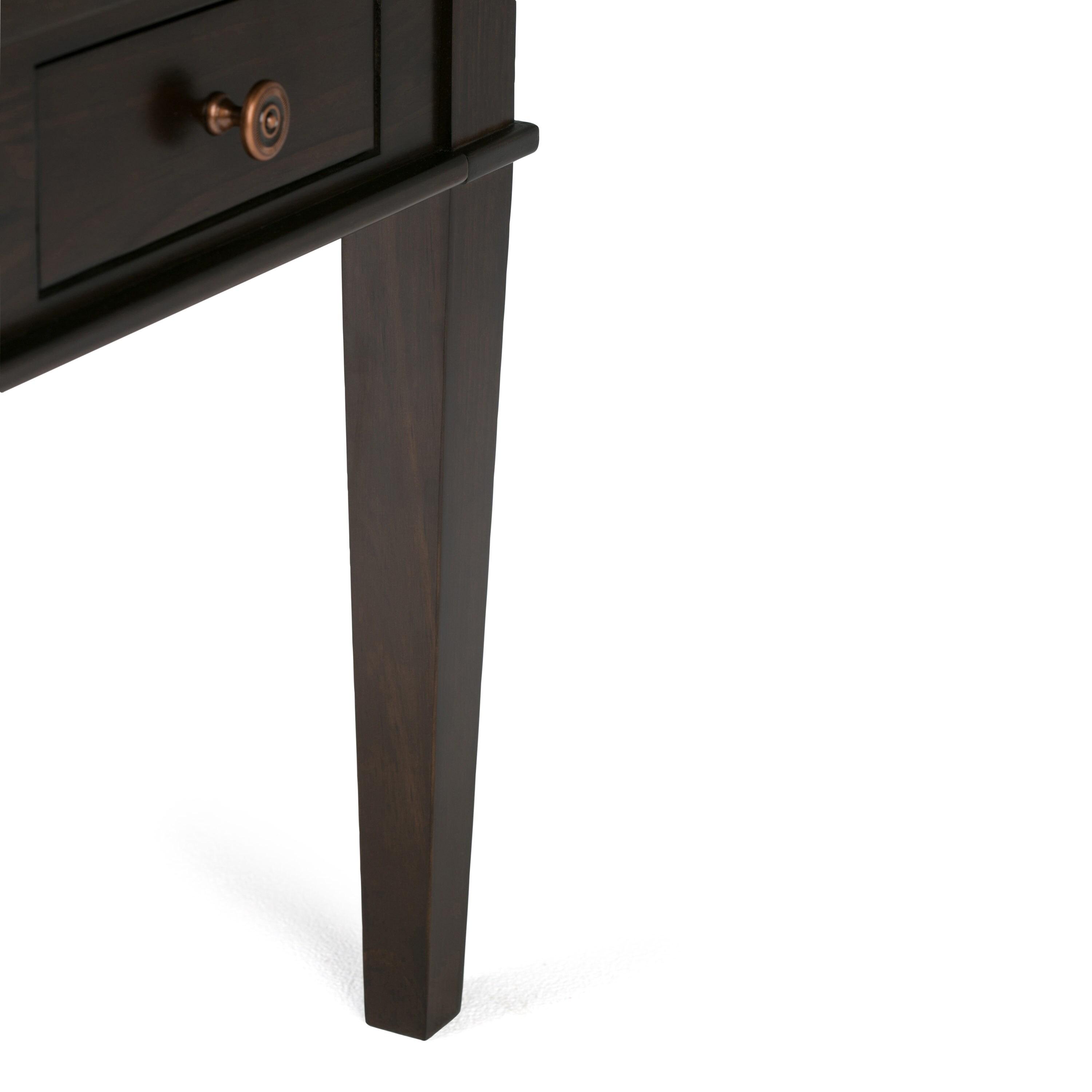 Carlton Solid Wood Top End Table with Storage