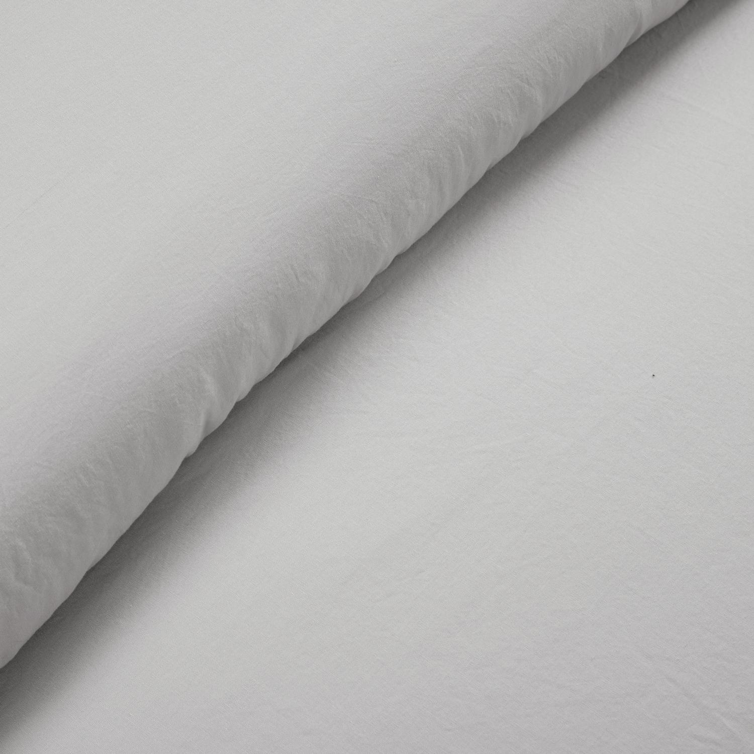 Lush Décor 3pc Full/Queen Reyna 100% Cotton Duvet Cover Set Light Gray: Chic Bedding with Ruffles, No Closure Design
