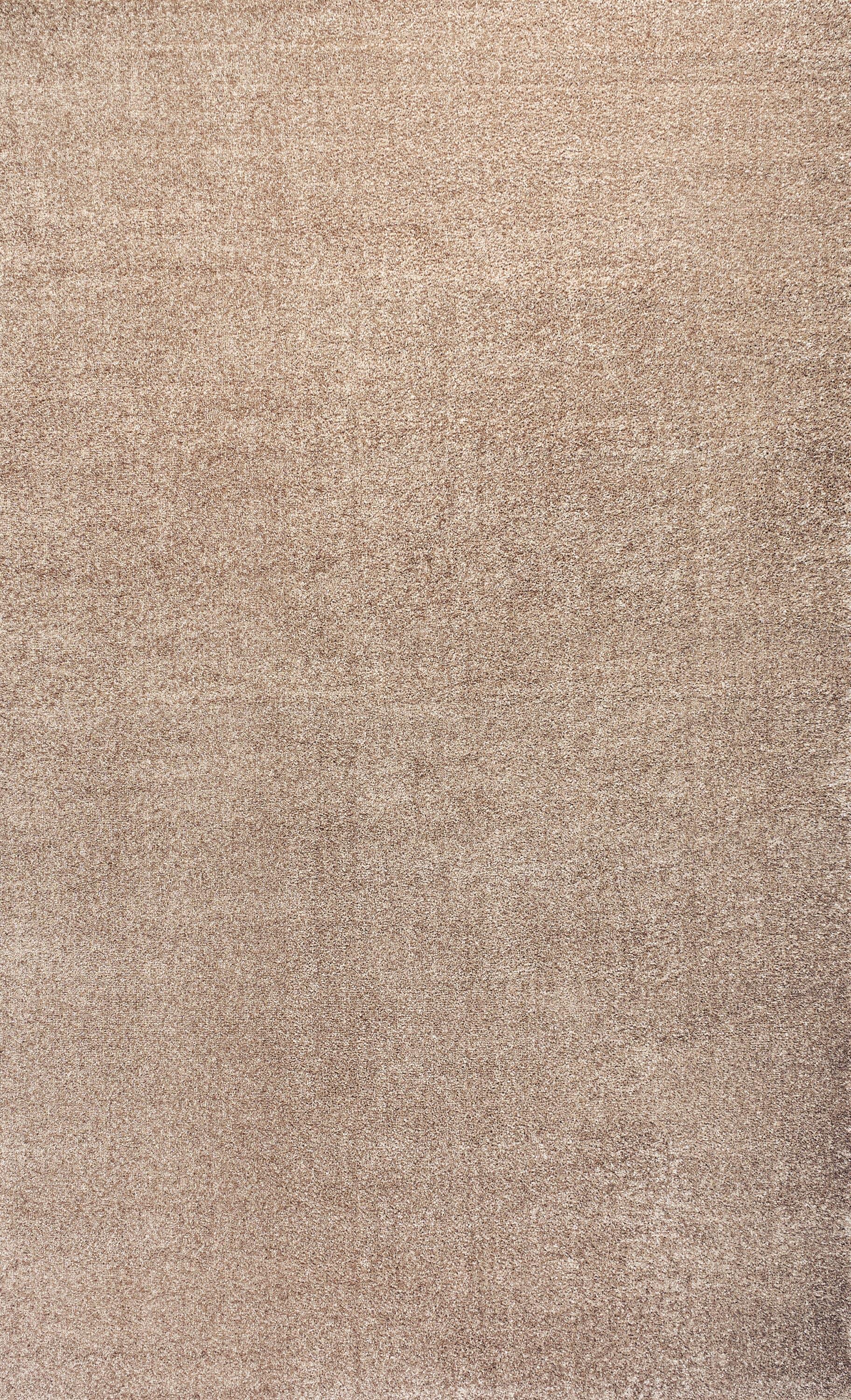 8'x10' Haze Solid Low-Pile Area Rug, Beige - JONATHAN Y