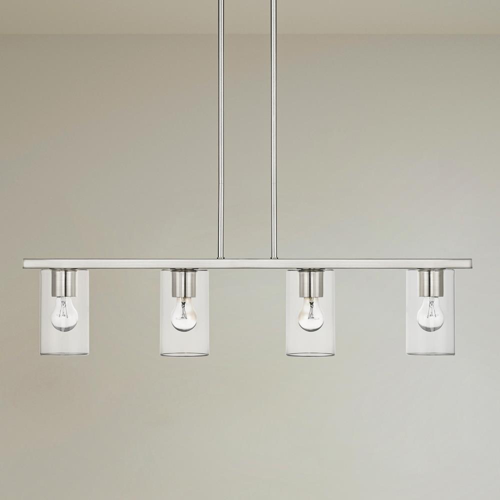 Livex Lighting Zurich 4 - Light Chandelier in  Brushed Nickel