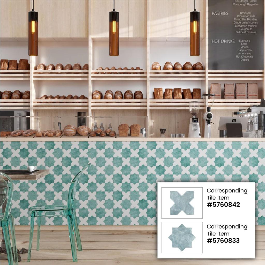 Apollo Tile Siena 5.35'' W x 5.35'' L Ceramic Singular Tile