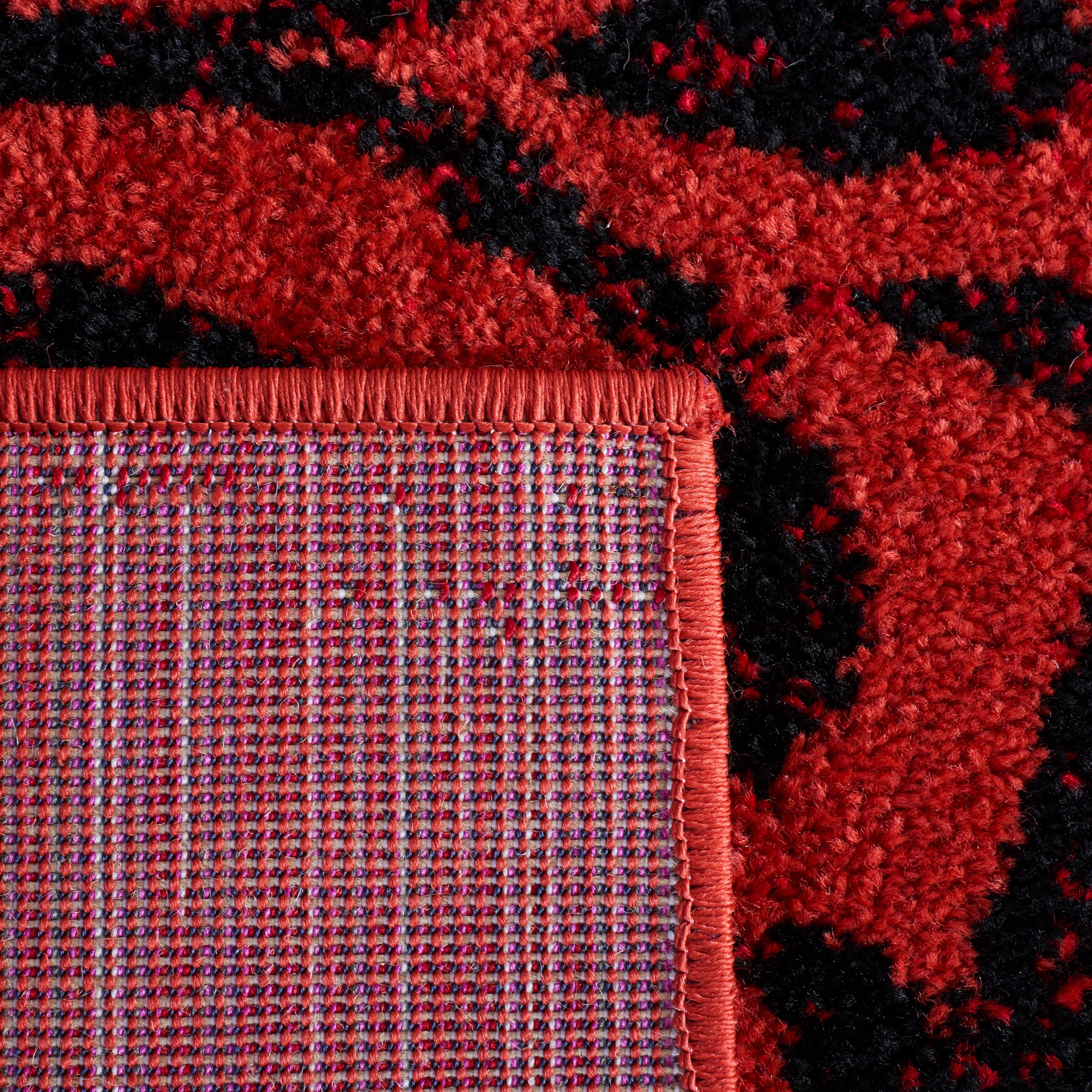 SAFAVIEH Adirondack Hortense Floral Area Rug, Red/Black, 4'5" x 6'5"