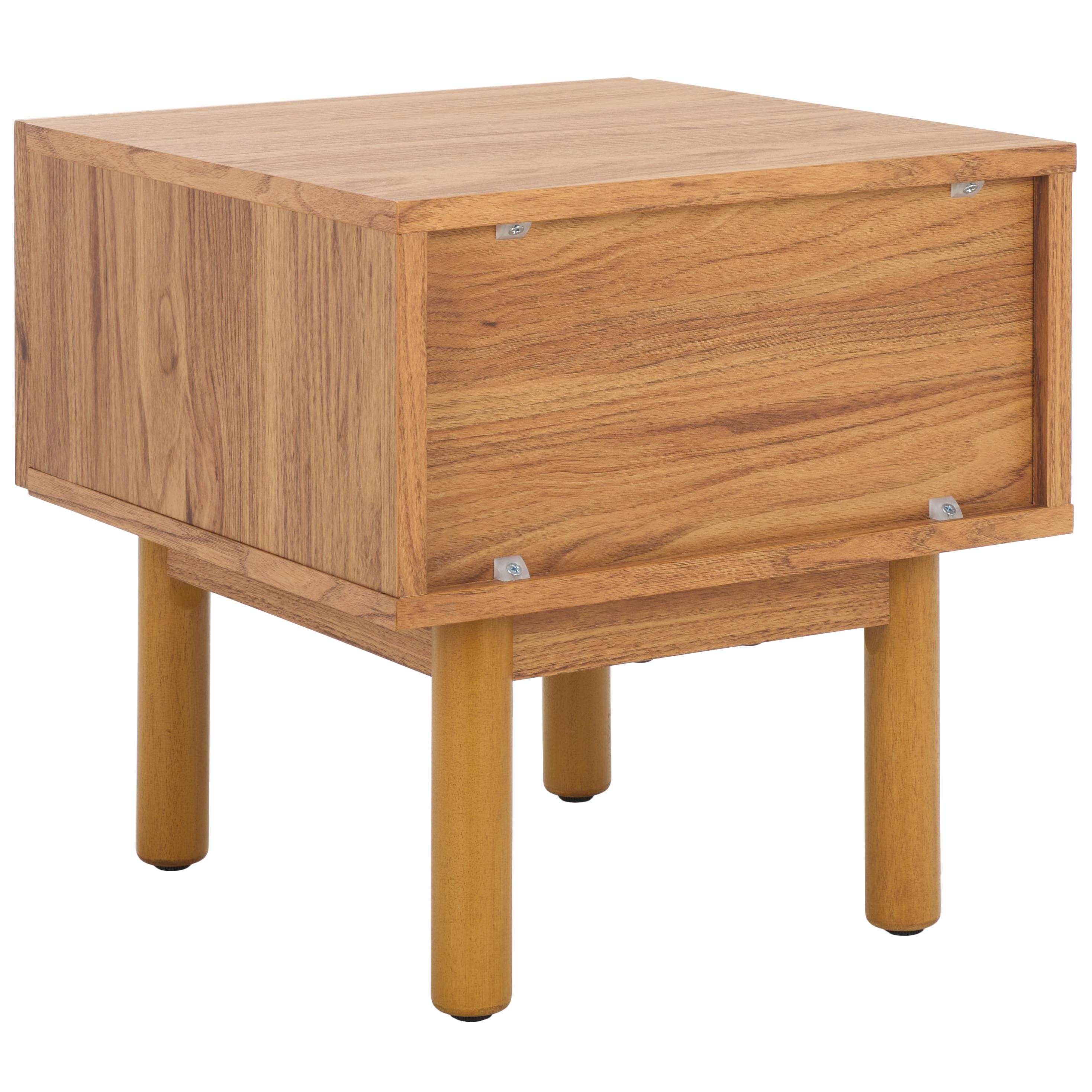 Aino 1 Drawer Nightstand - Oak/Natural - Safavieh