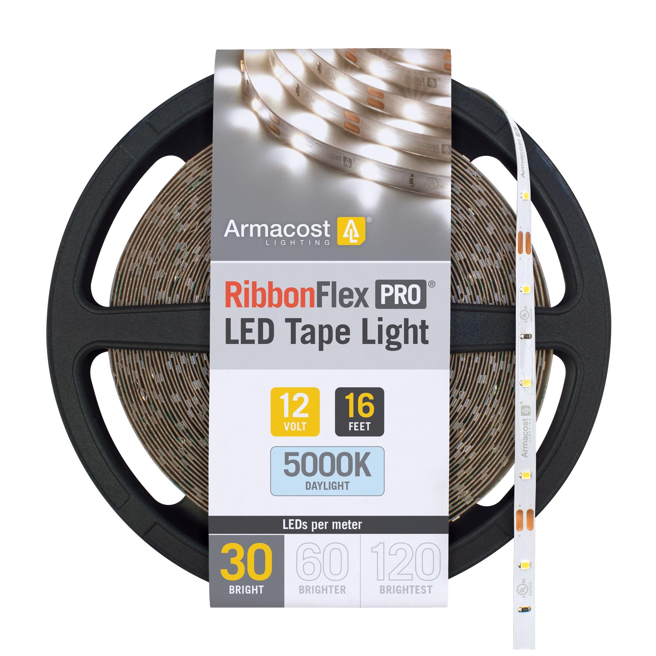 RibbonFlex Pro, 12V, 5000K, 30LEDs/M, IP20, 5M Under Cabinet Strip Light