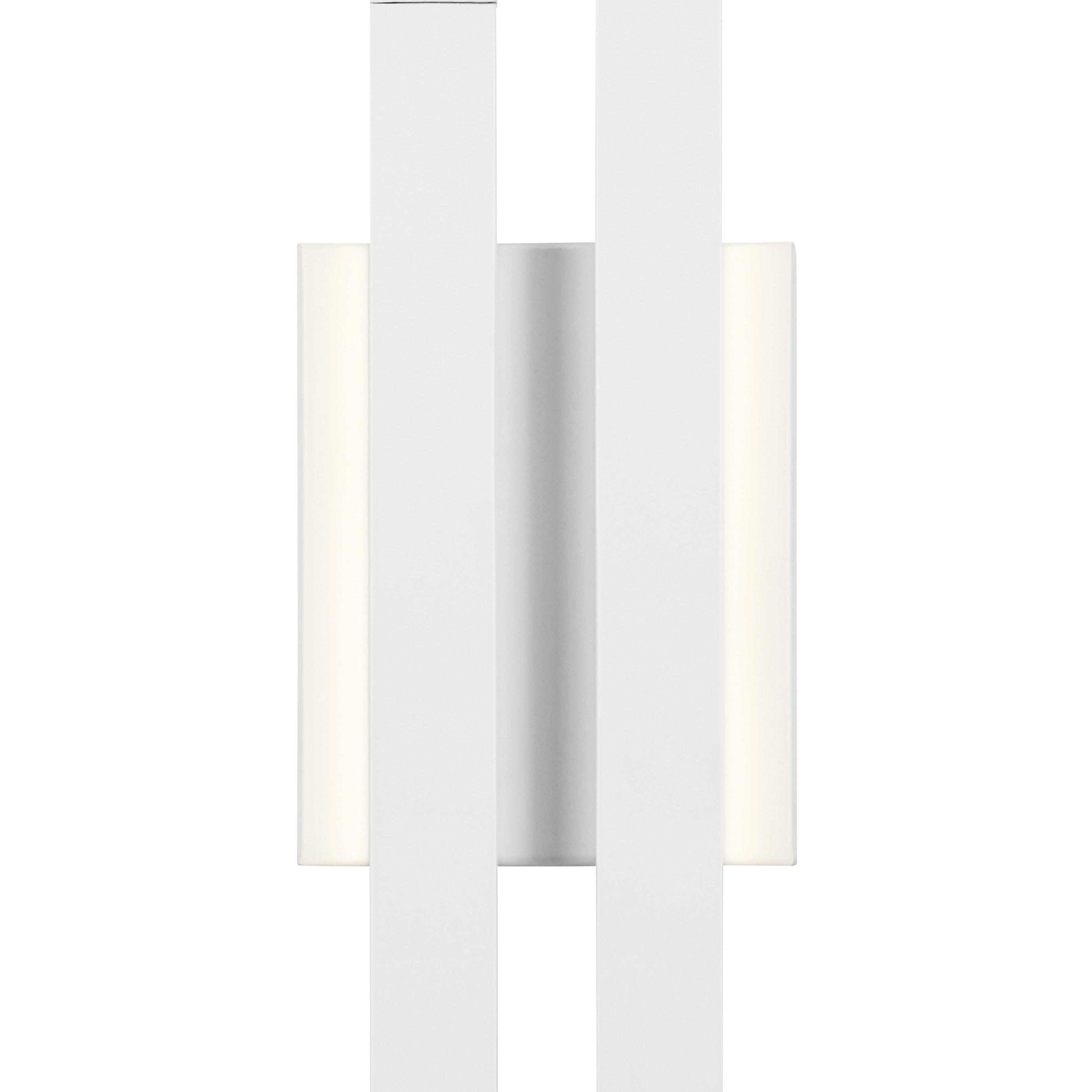 22.25 Inch 17W 2 Led Wall Sconce-White Finish Elan Lighting 83702Wh