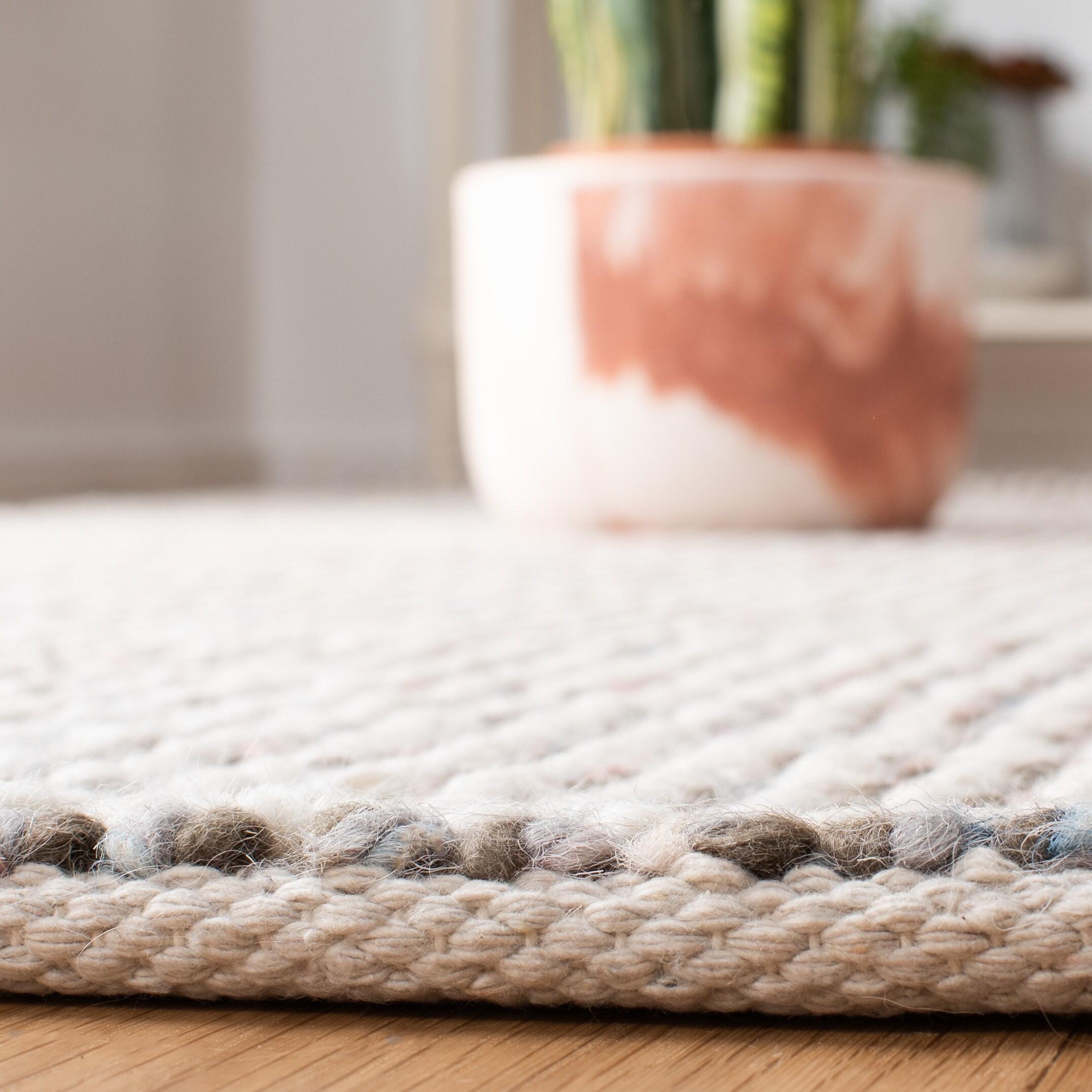 Vermont Hand Woven Wool Solid Color Rug
