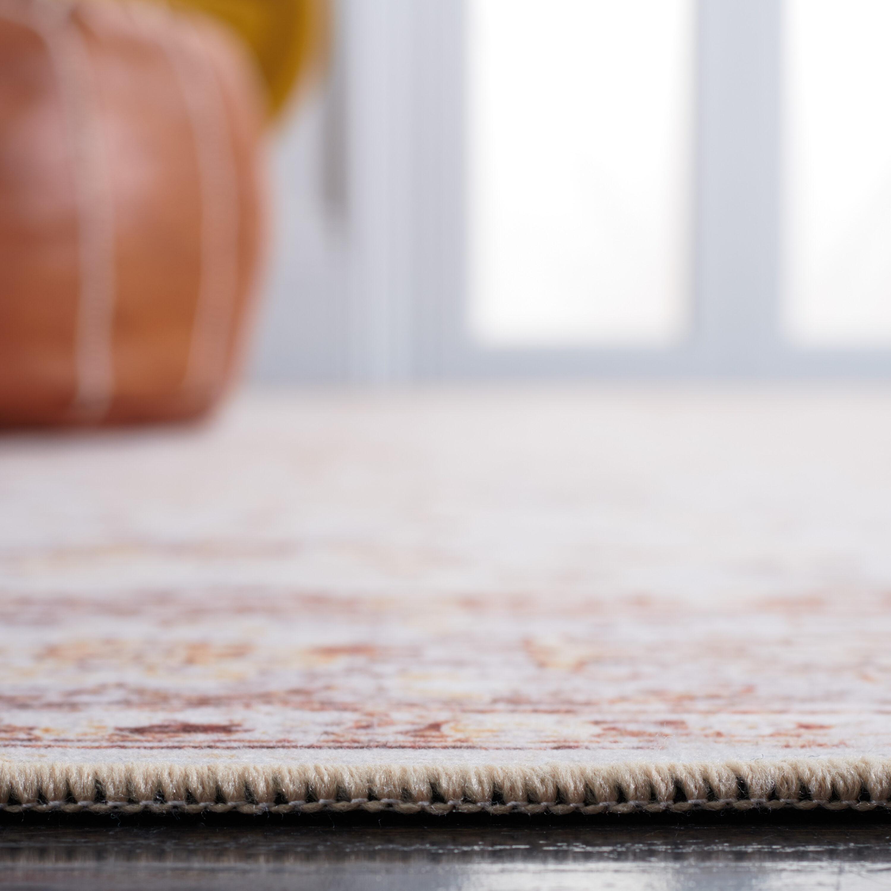 Tucson TSN179 Power Loomed Machine Washable Area Rug - Beige/Gold - 8'x10' - Safavieh.