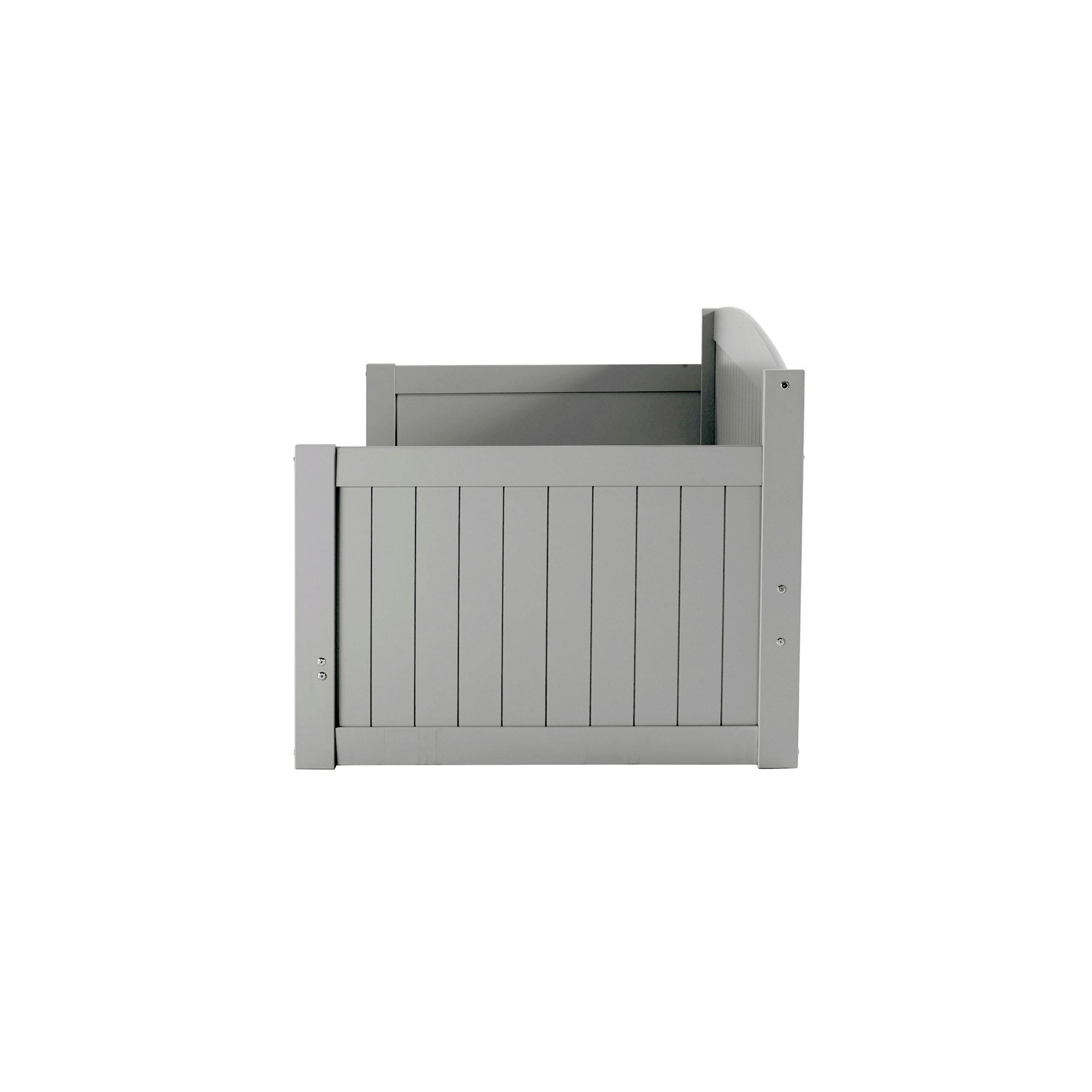 Alaterre Furniture King Harmony Kids' Daybed with Conversion Dove Gray