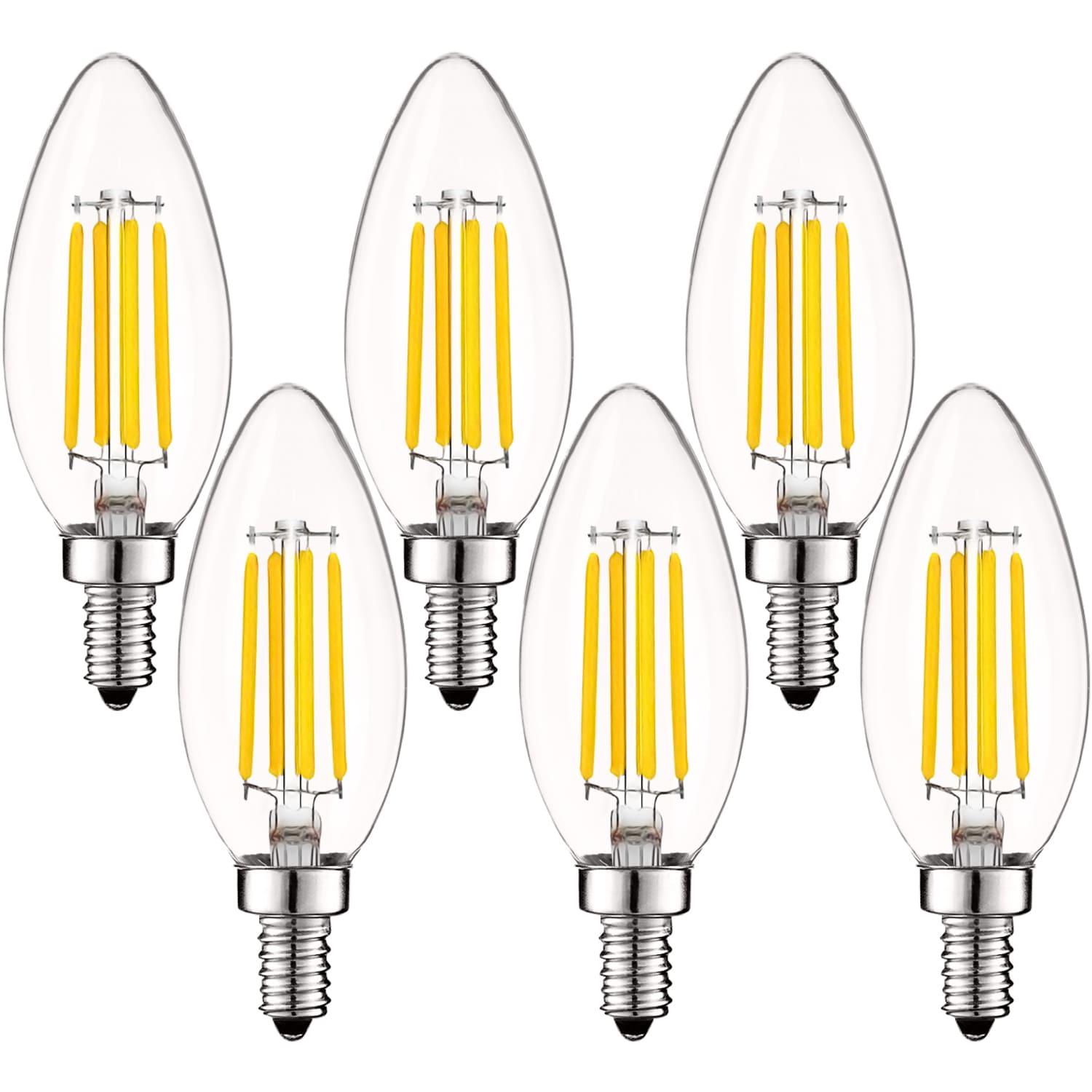 Equivalent B11 E12/Candelabra Dimmable 3500K LED Bulb