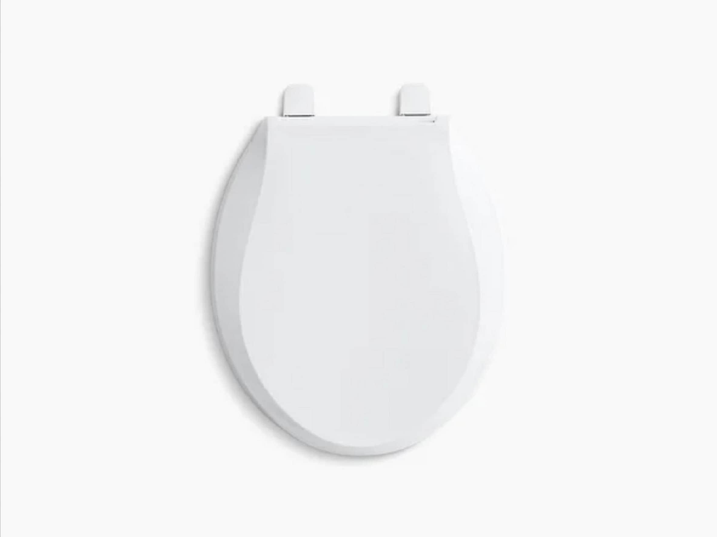 Kohler Cachet Round-Front Toilet Seat with Quiet-Close Lid and Seat and Grip-Tight Bumpers K-4639-RL-0