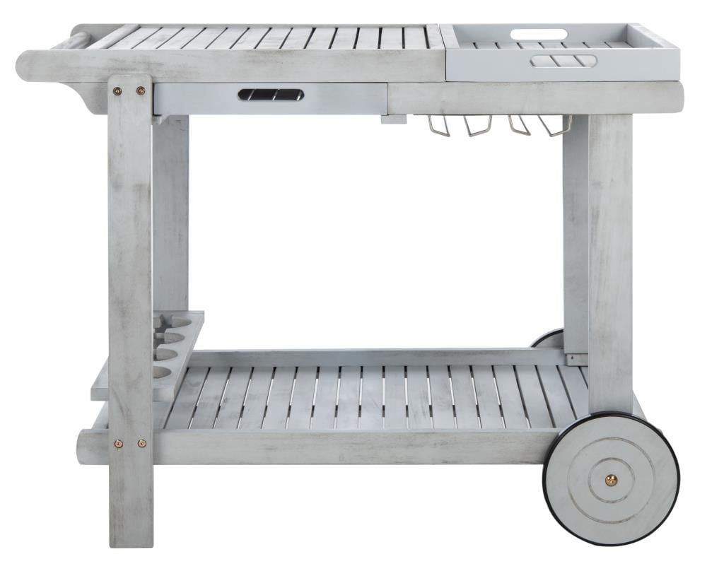 Orland Outdoor Tea Trolley PAT7010 - Grey - Safavieh