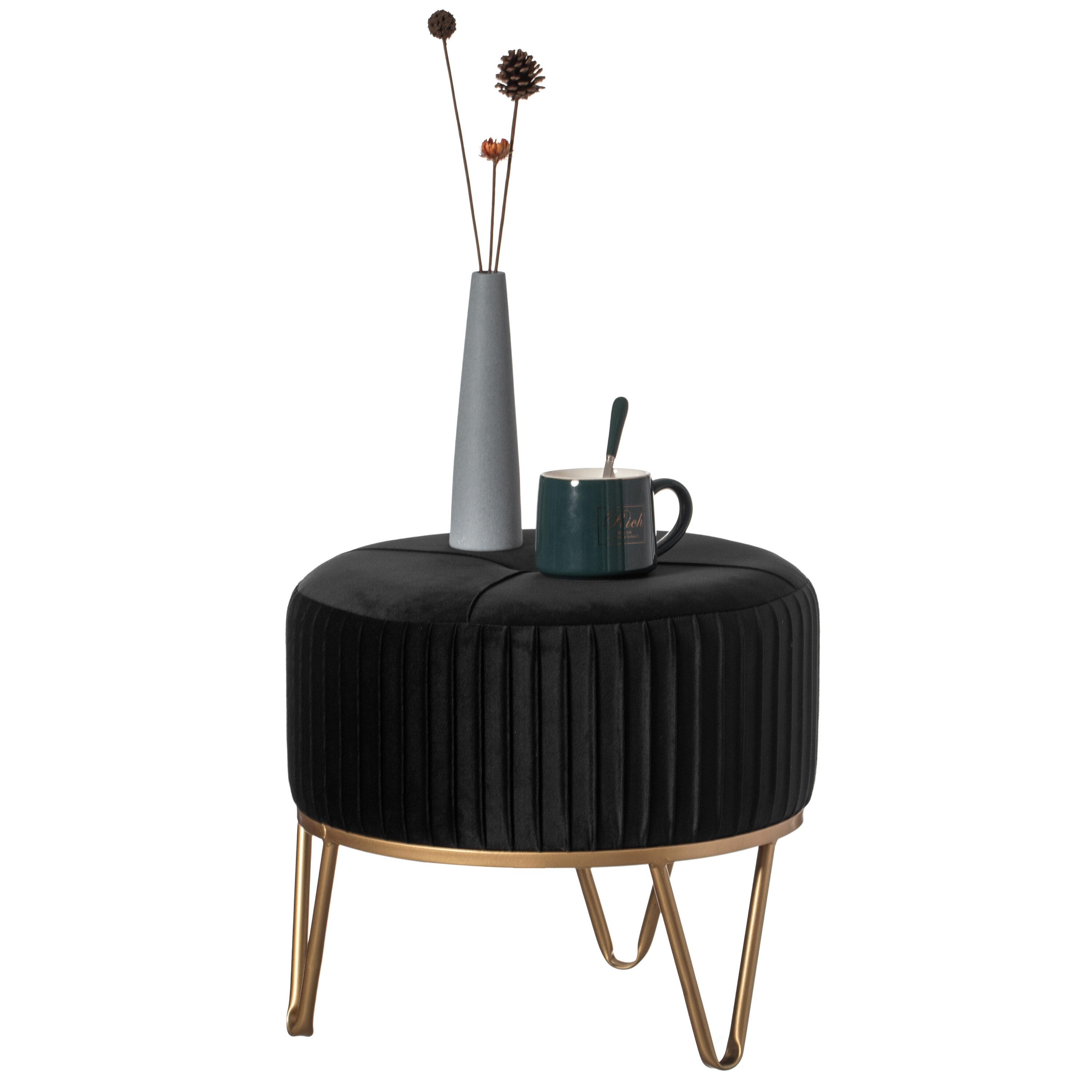 Everly Quinn Presten Upholstered Ottoman
