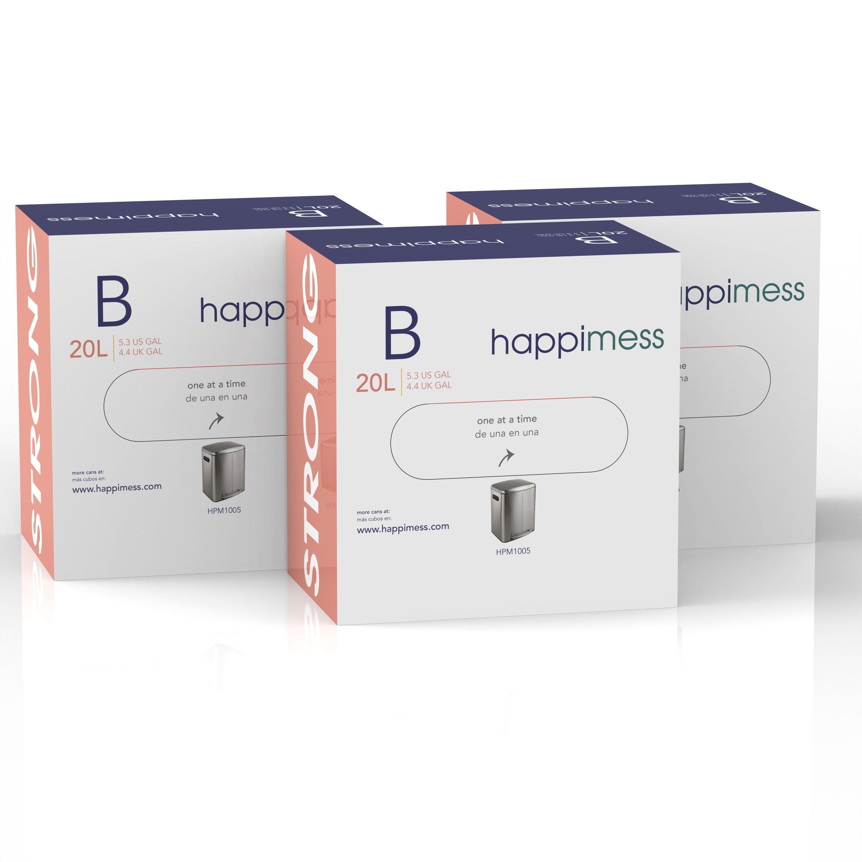 happimess Drawstring Trash Bags 60 Count