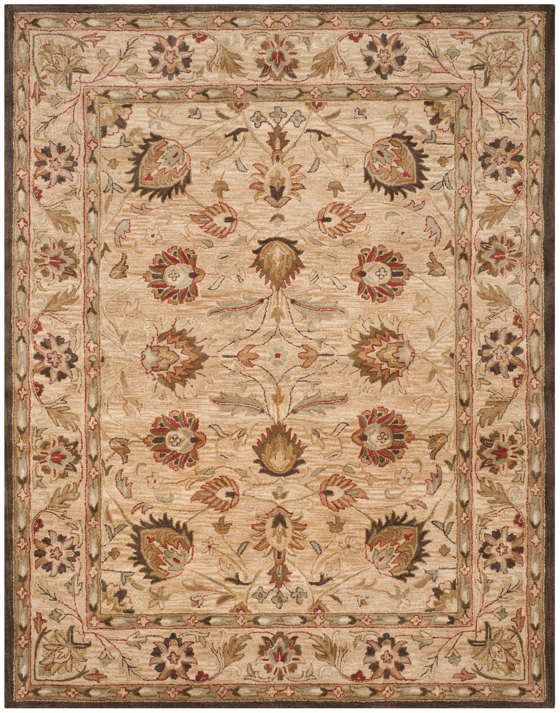 Antiquity AT812 Hand Tufted Indoor Area Rug - Beige/Beige - 8'3"x11' - Safavieh
