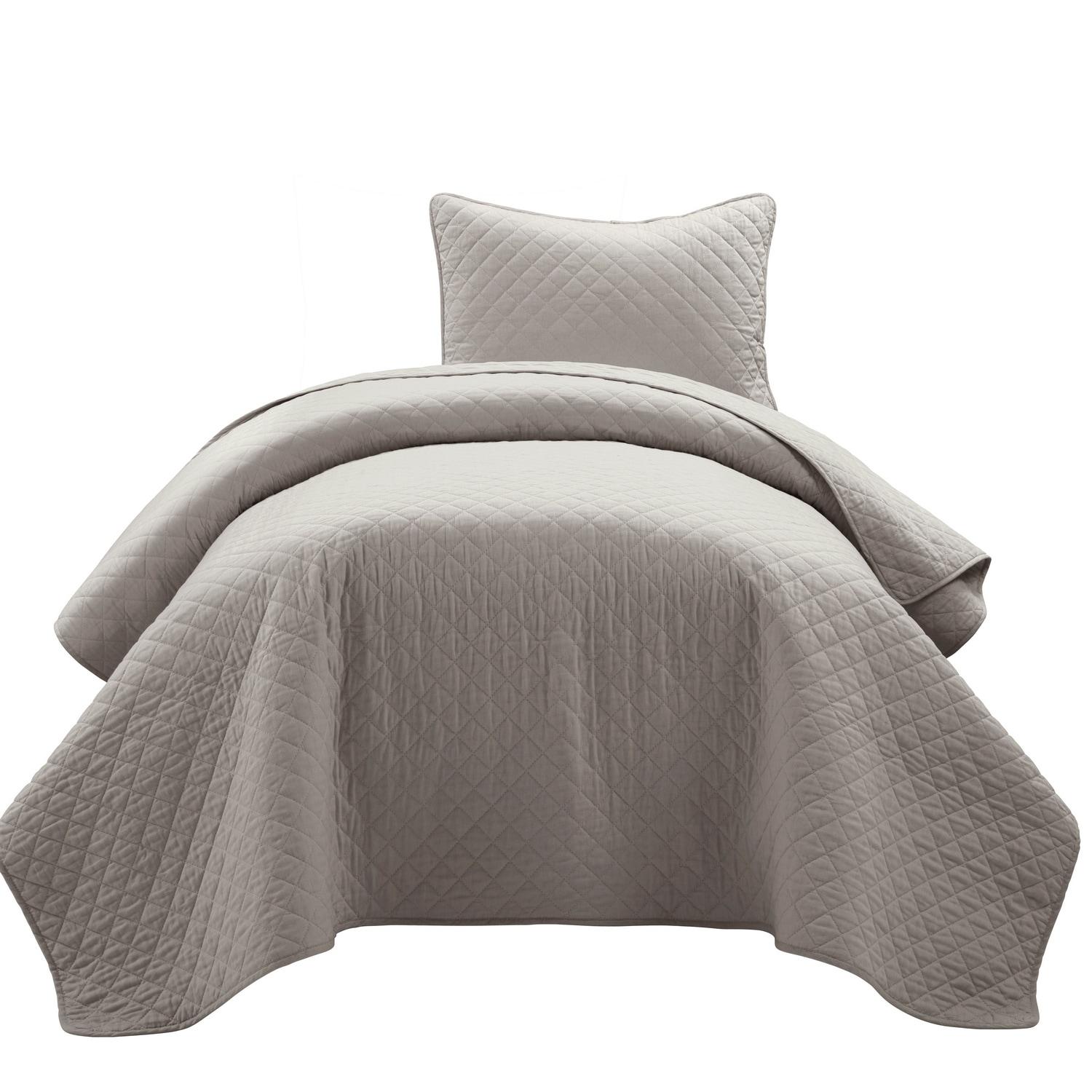 Lush Decor Ava Diamond Standard Cotton Modern & Contemporary Quilt Set