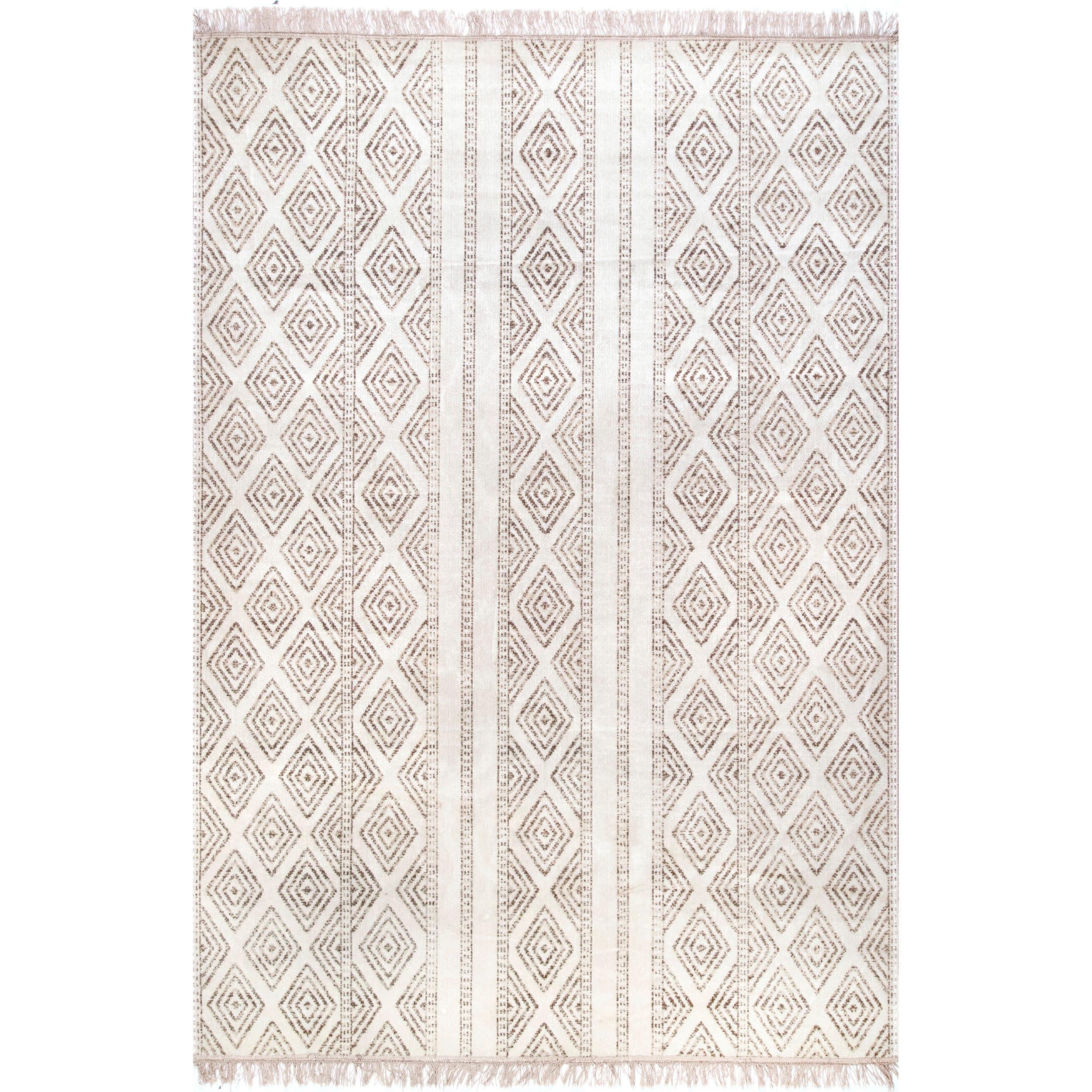 Nuloom Indoor and Outdoor Striped Miriam Area Rug, 3' x 5', Beige