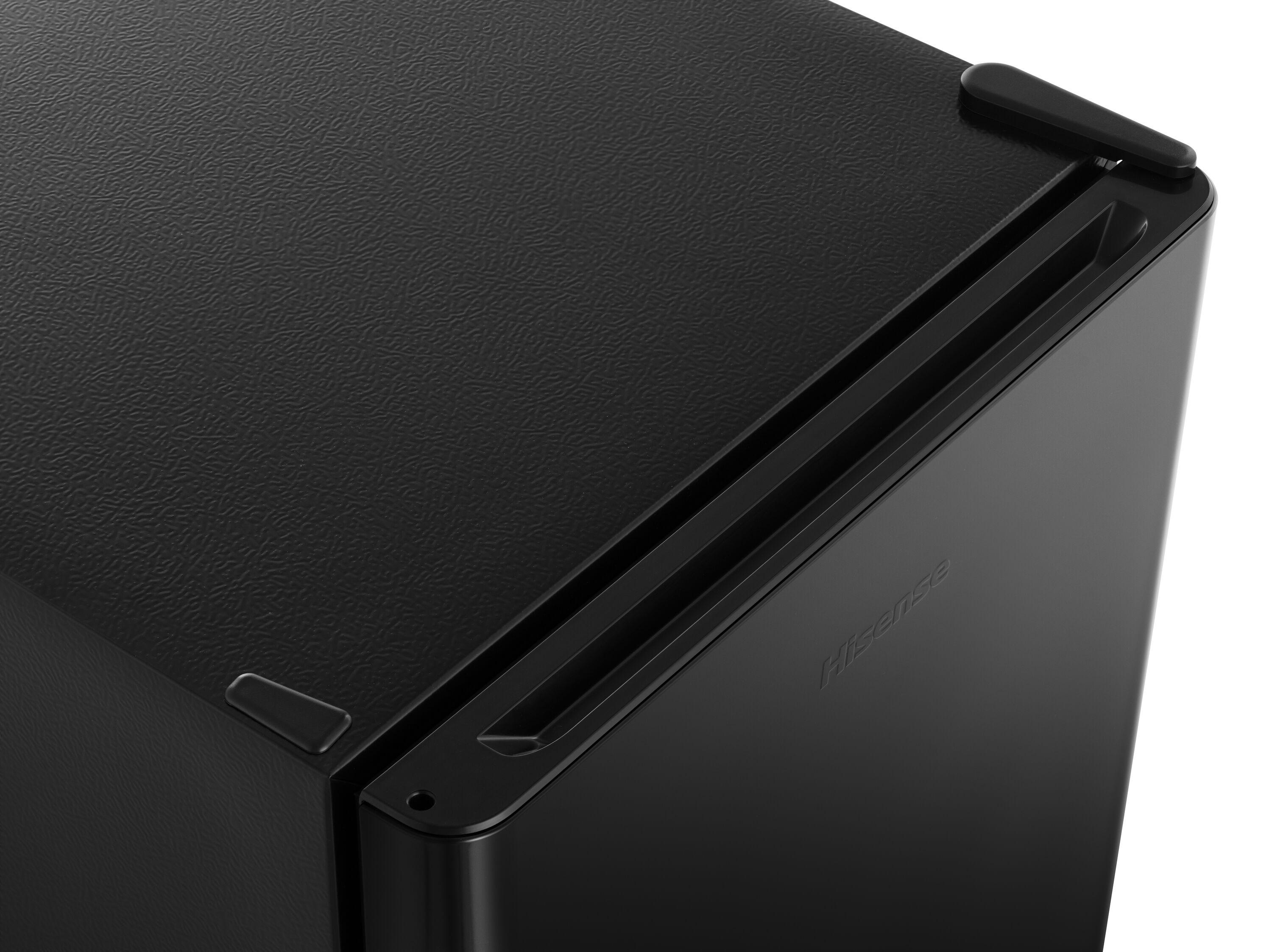 Hisense 1.6 Cu ft Single Door Mini Fridge, Black, Energy Star, 1 Year Warranty, WMS017M6XBE New