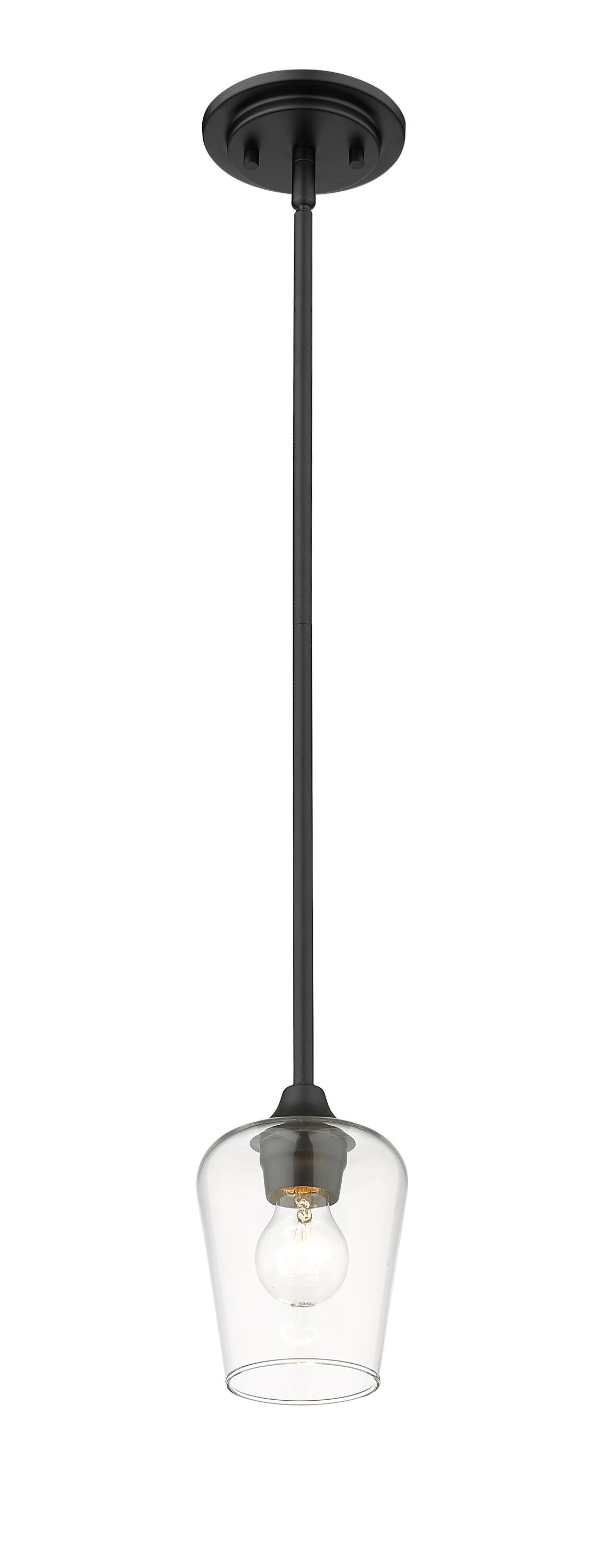Z-Lite Joliet 1 - Light Pendant in  Matte Black