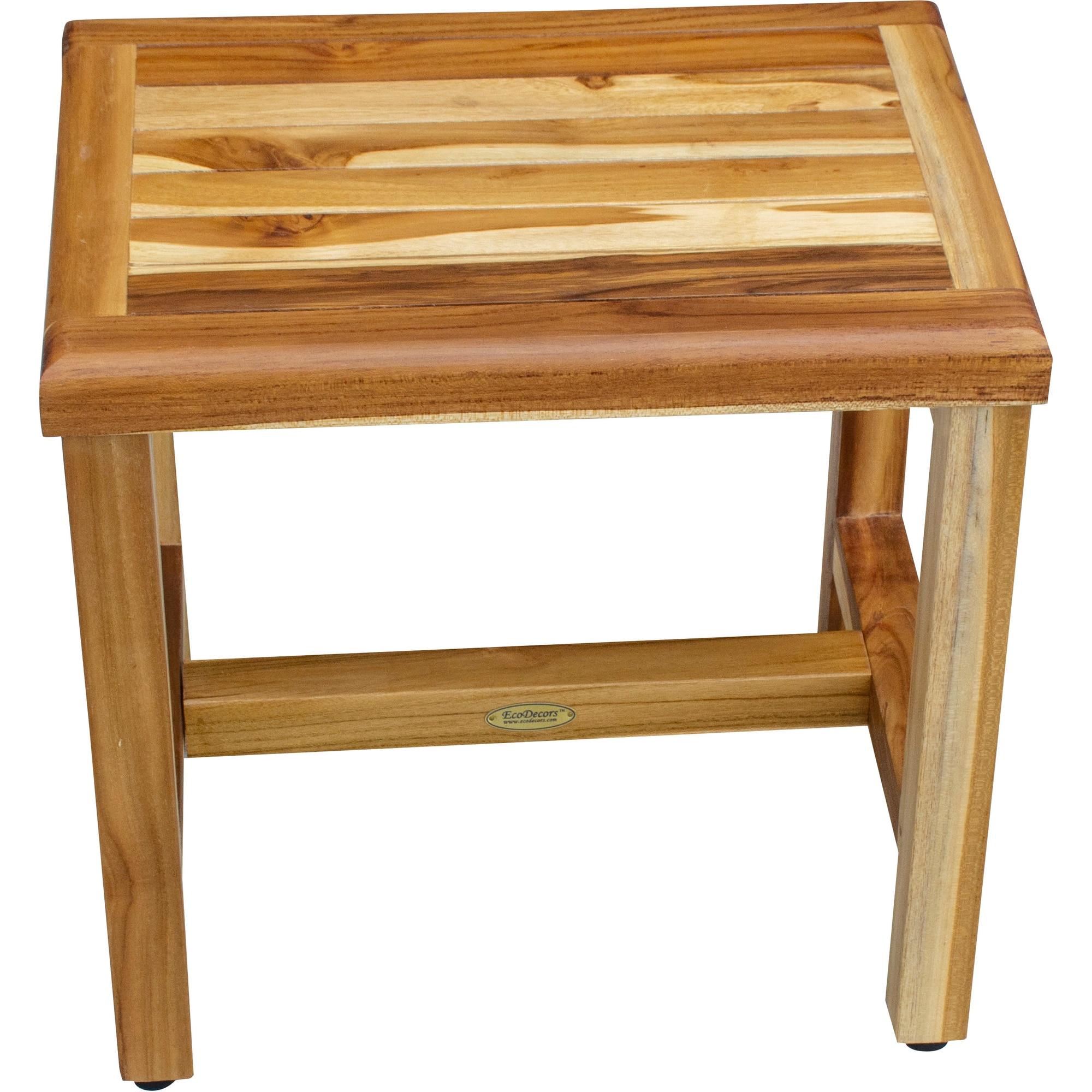 Earthy Teak Classic 18'' W Teak Shower Bench