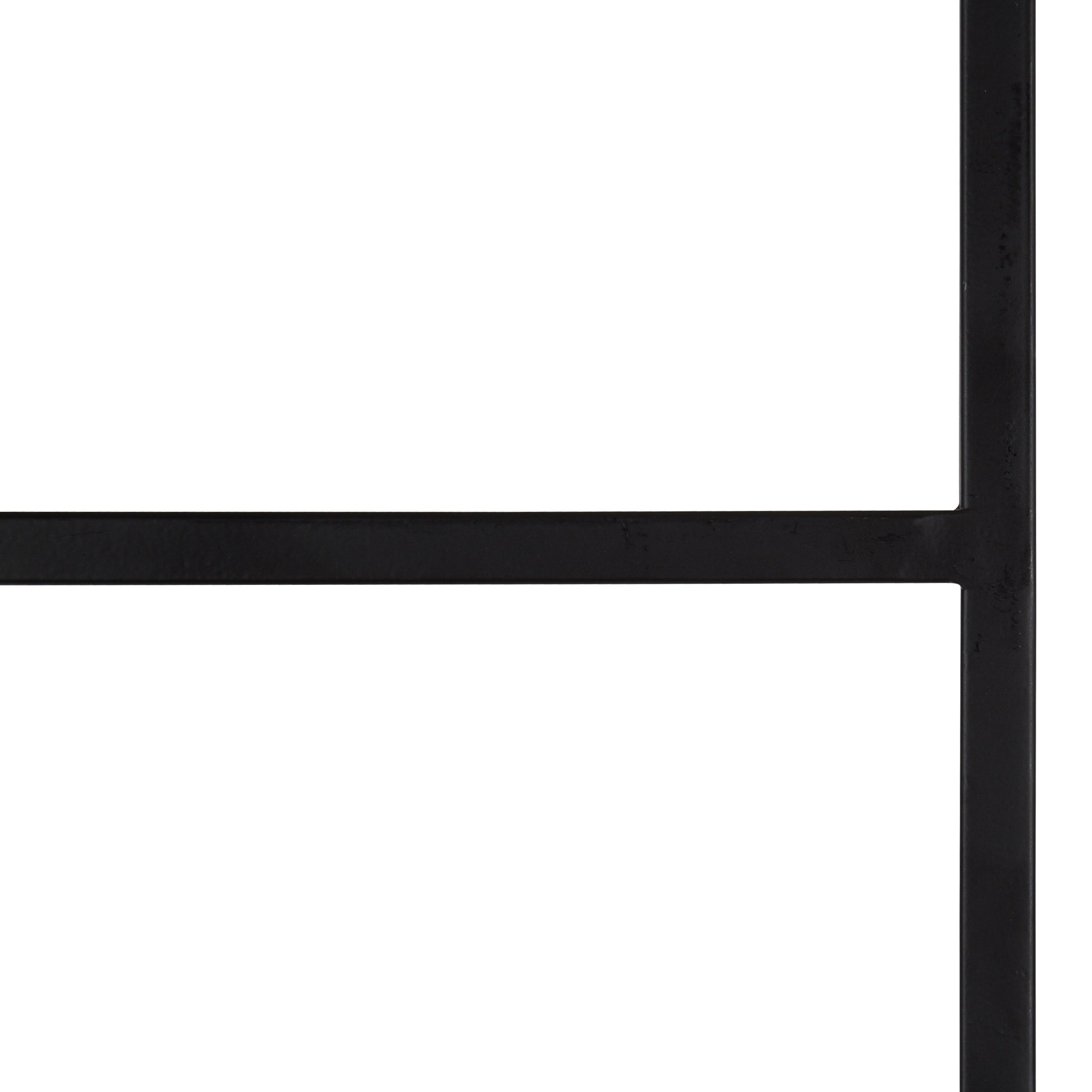 17.75"x67" Poggi Metal Ladder Black - Kate & Laurel All Things Decor: No Assembly, Modern Storage Display
