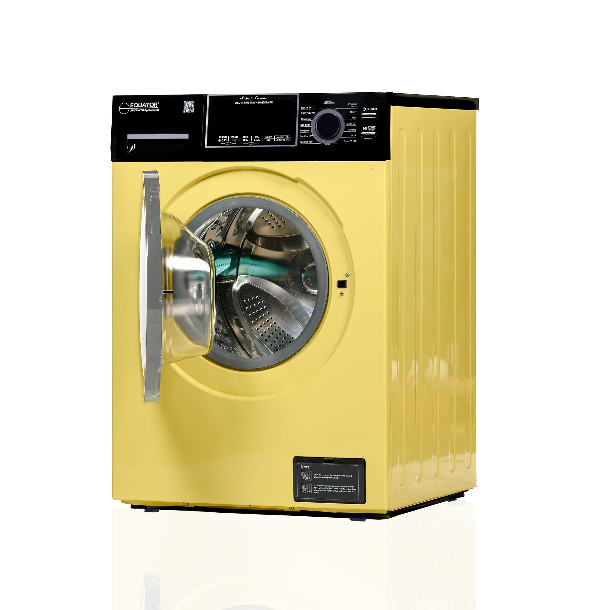 Equator Ver3 Combo Washer Vented/Ventless Dry-1400RPM Color Coded Display Y/B